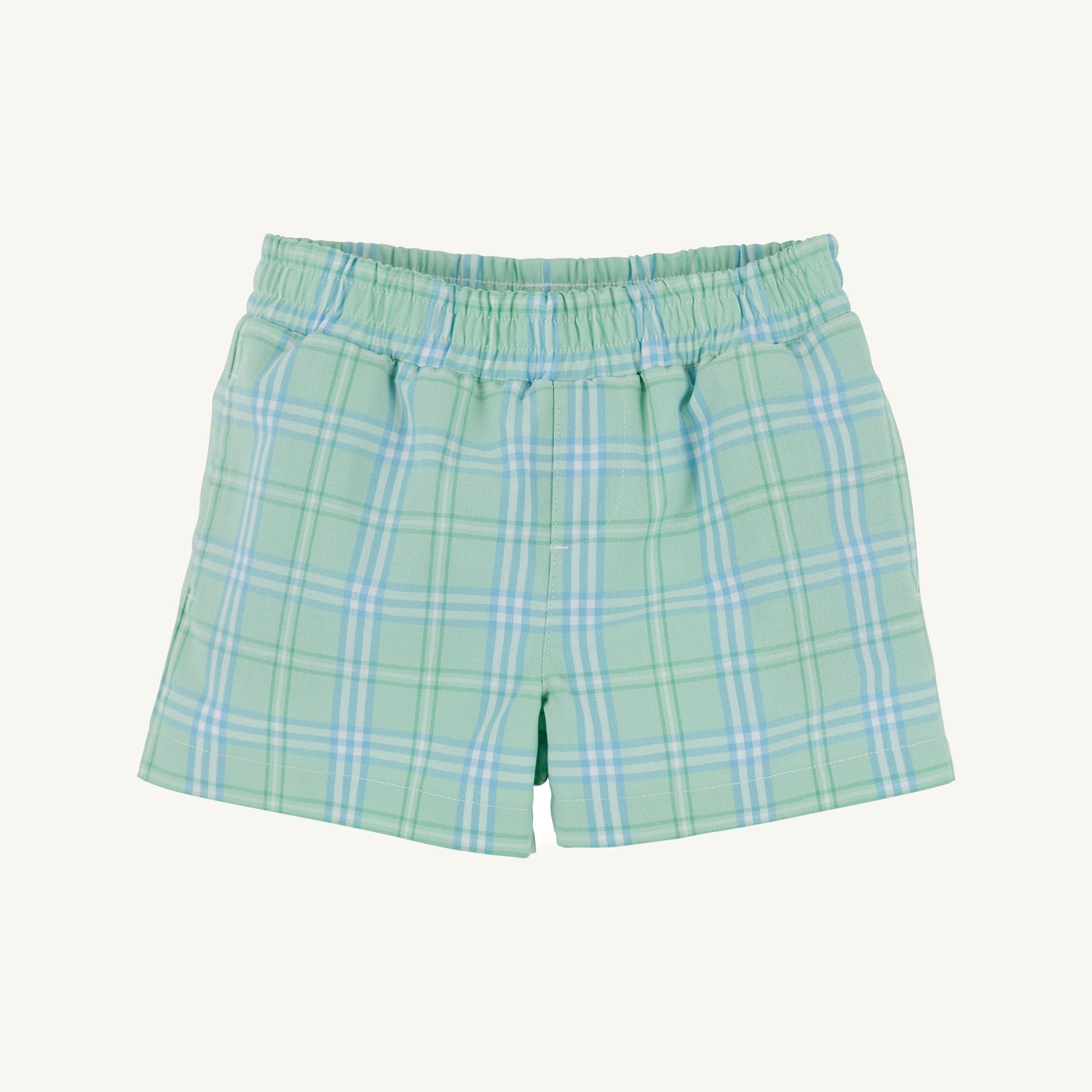 Sheffield Shorts: Pelham Bay Plaid (Green)