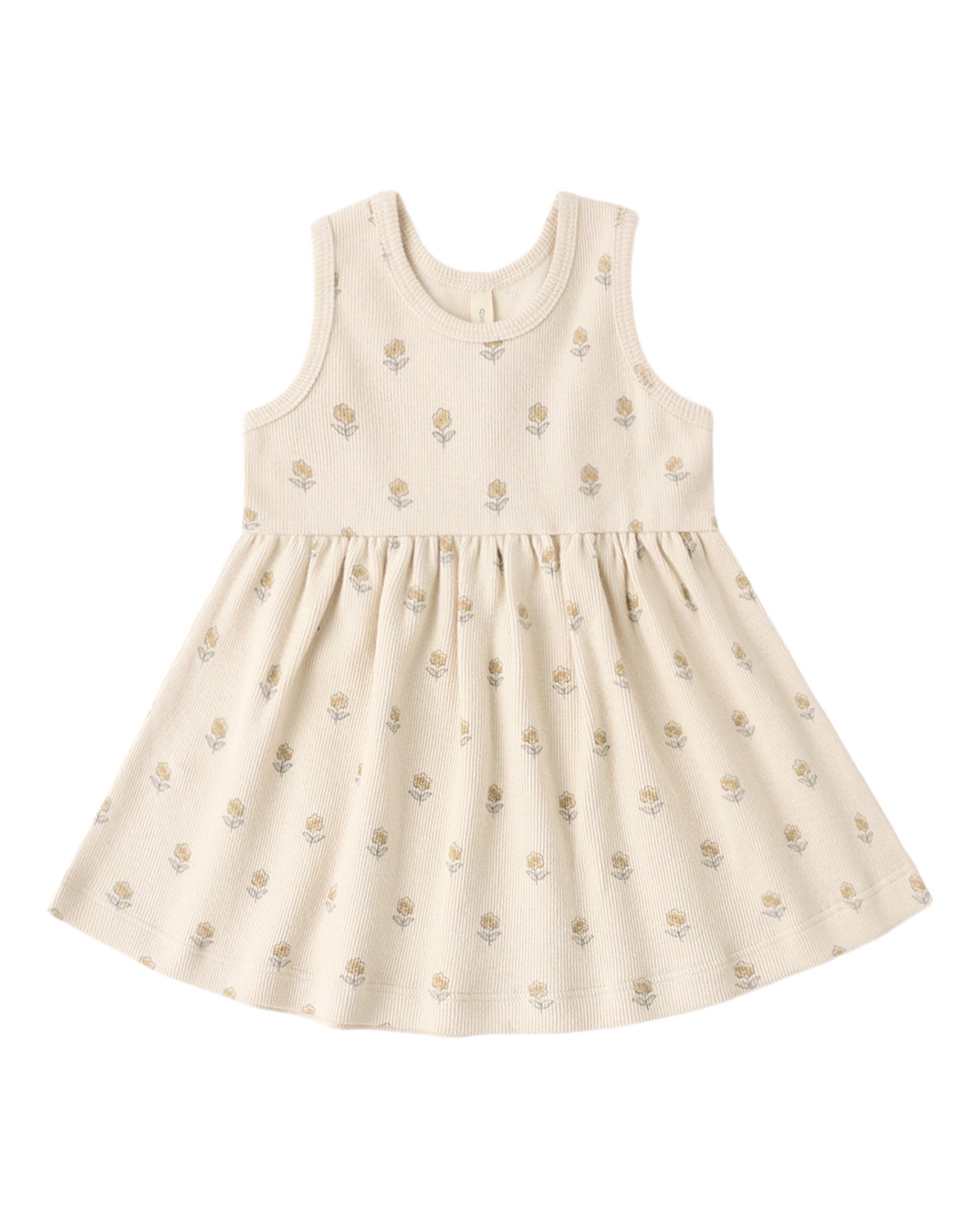 Ribbed Tank Dress: Buttercup