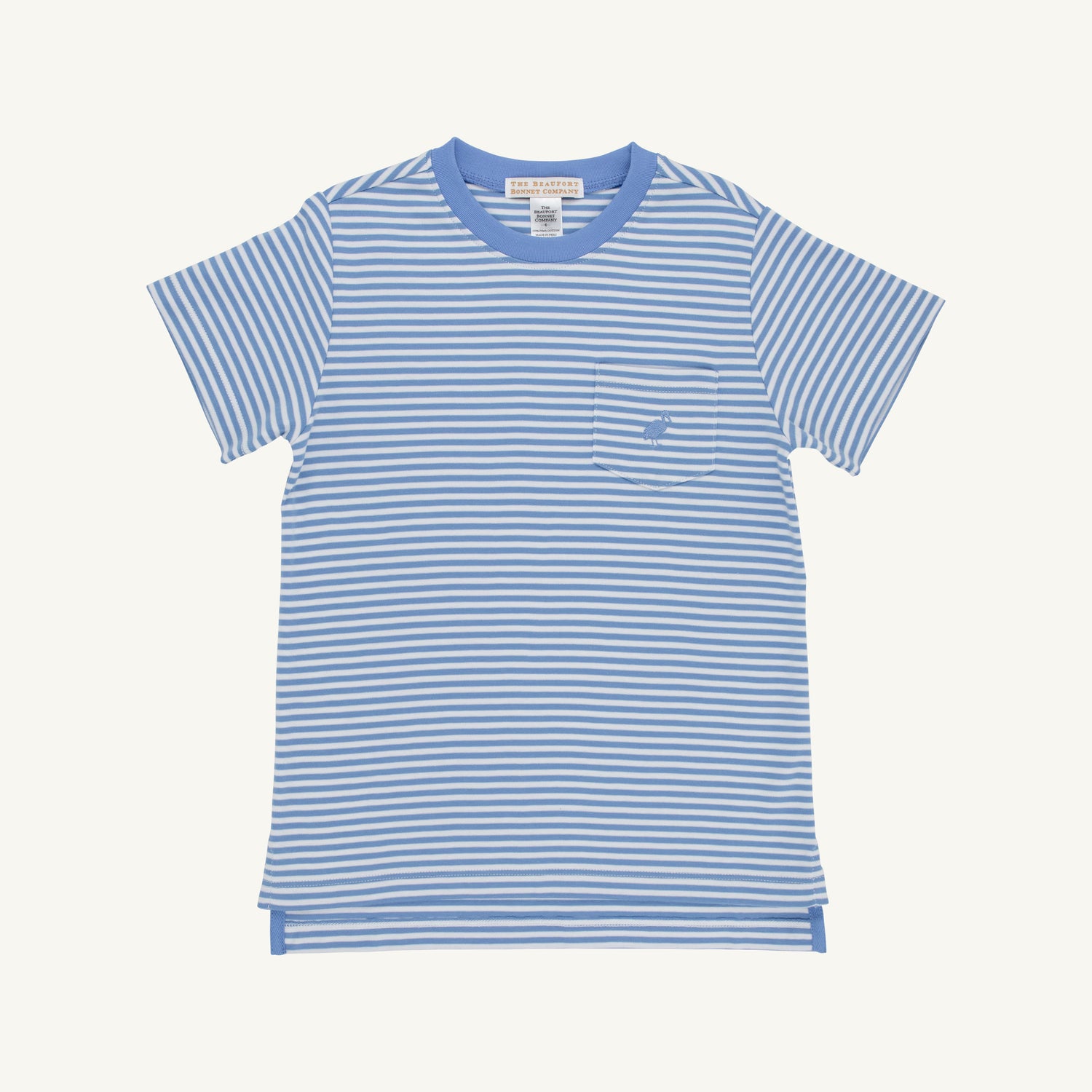 TBBC Carter Crewneck: Sunrise Blvd Blue Stripe/Sunrise Blvd Blue