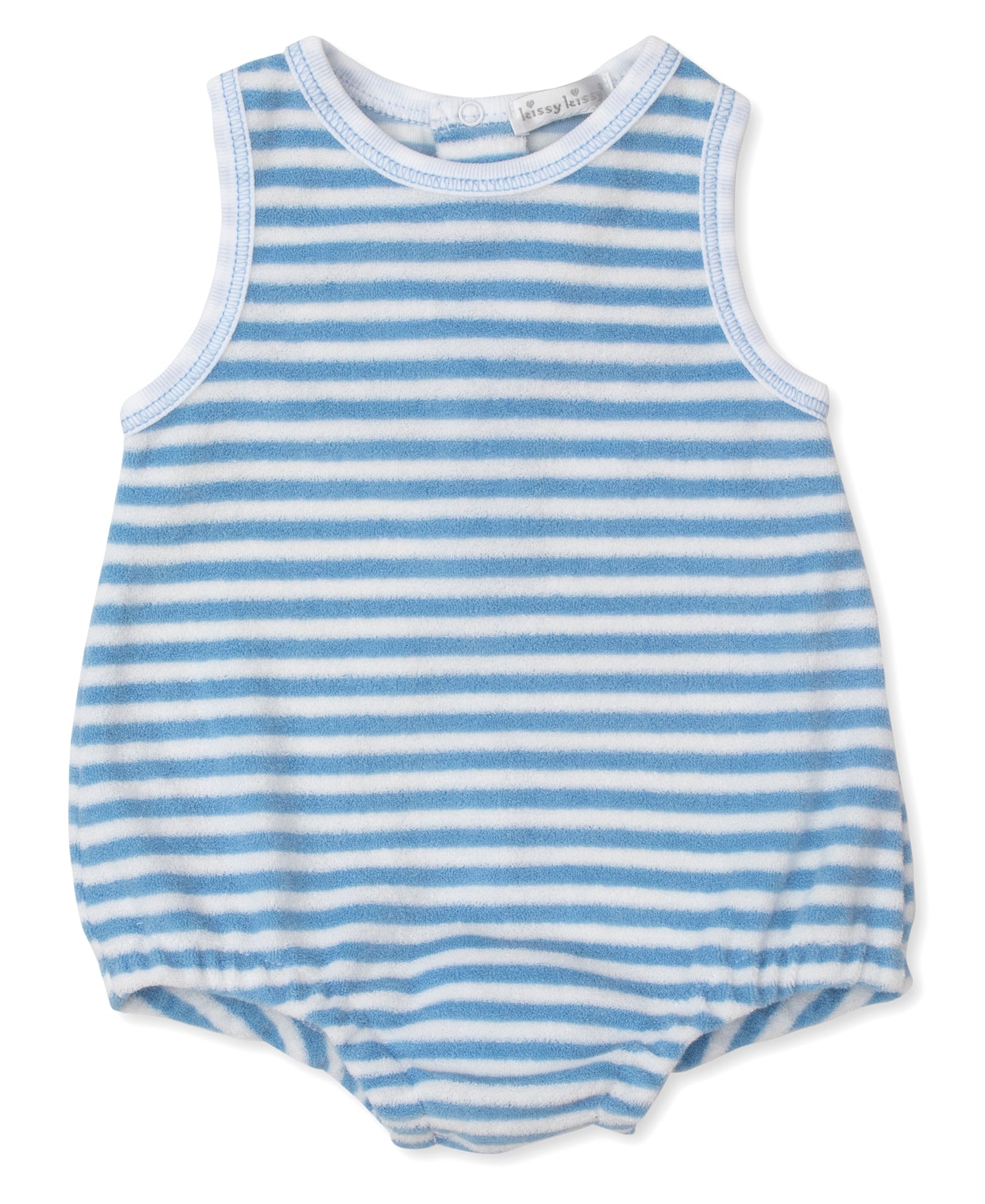 Cabana Terrycloth Bubble: Light Blue Stripe