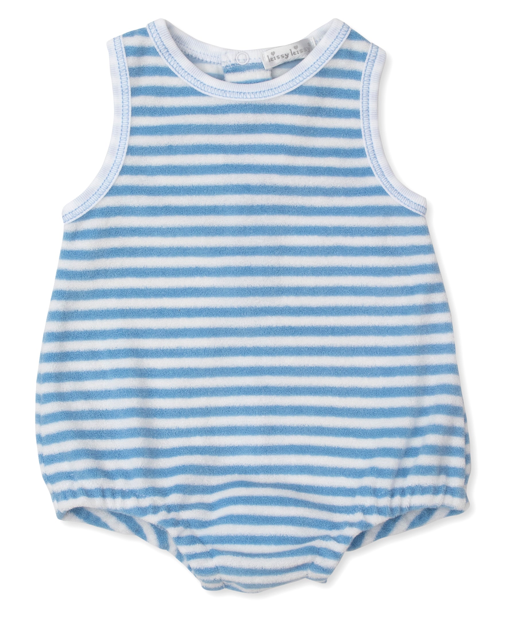 Cabana Terrycloth Bubble: Light Blue Stripe