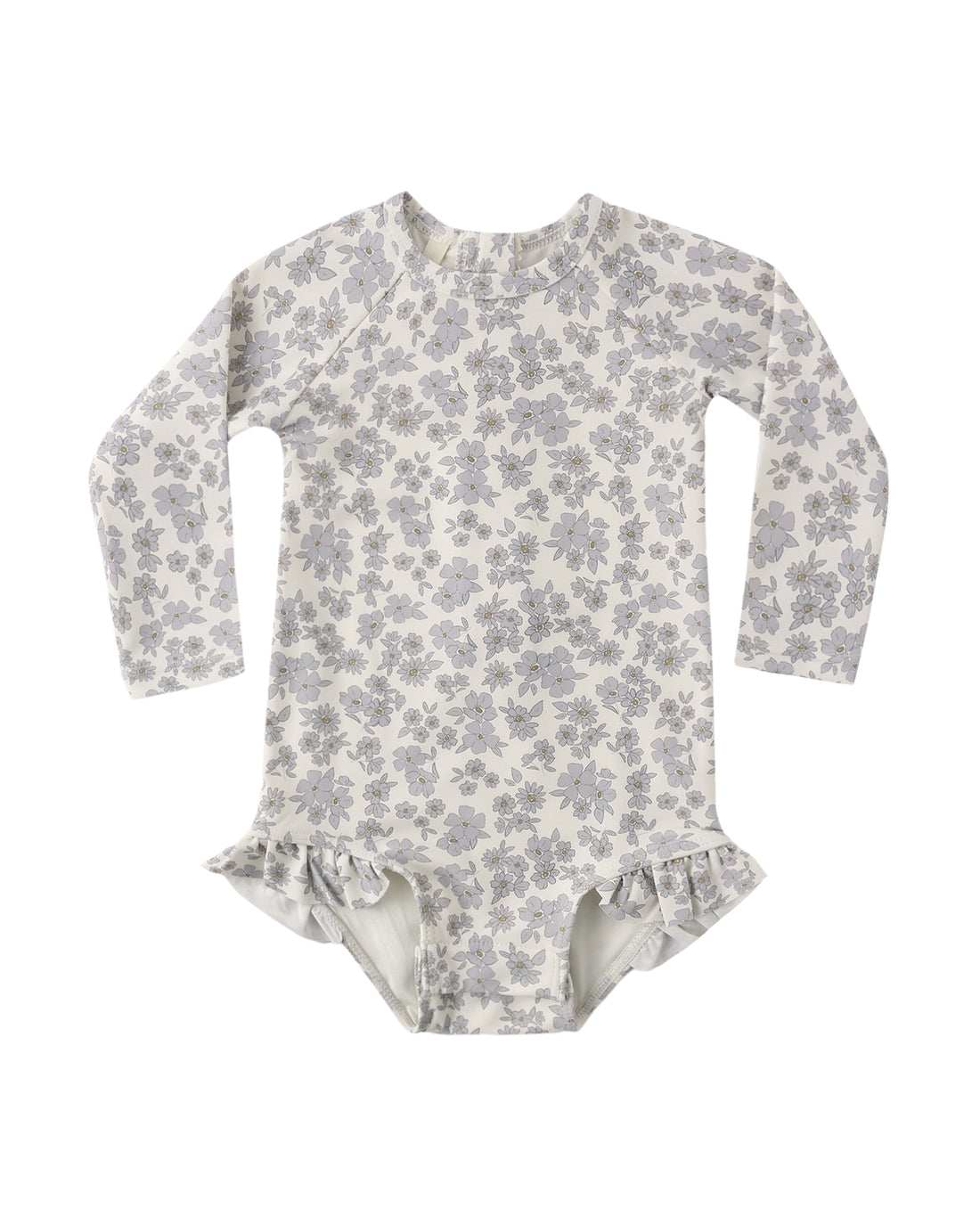 Blue Floral Olivia Rashguard One-Piece
