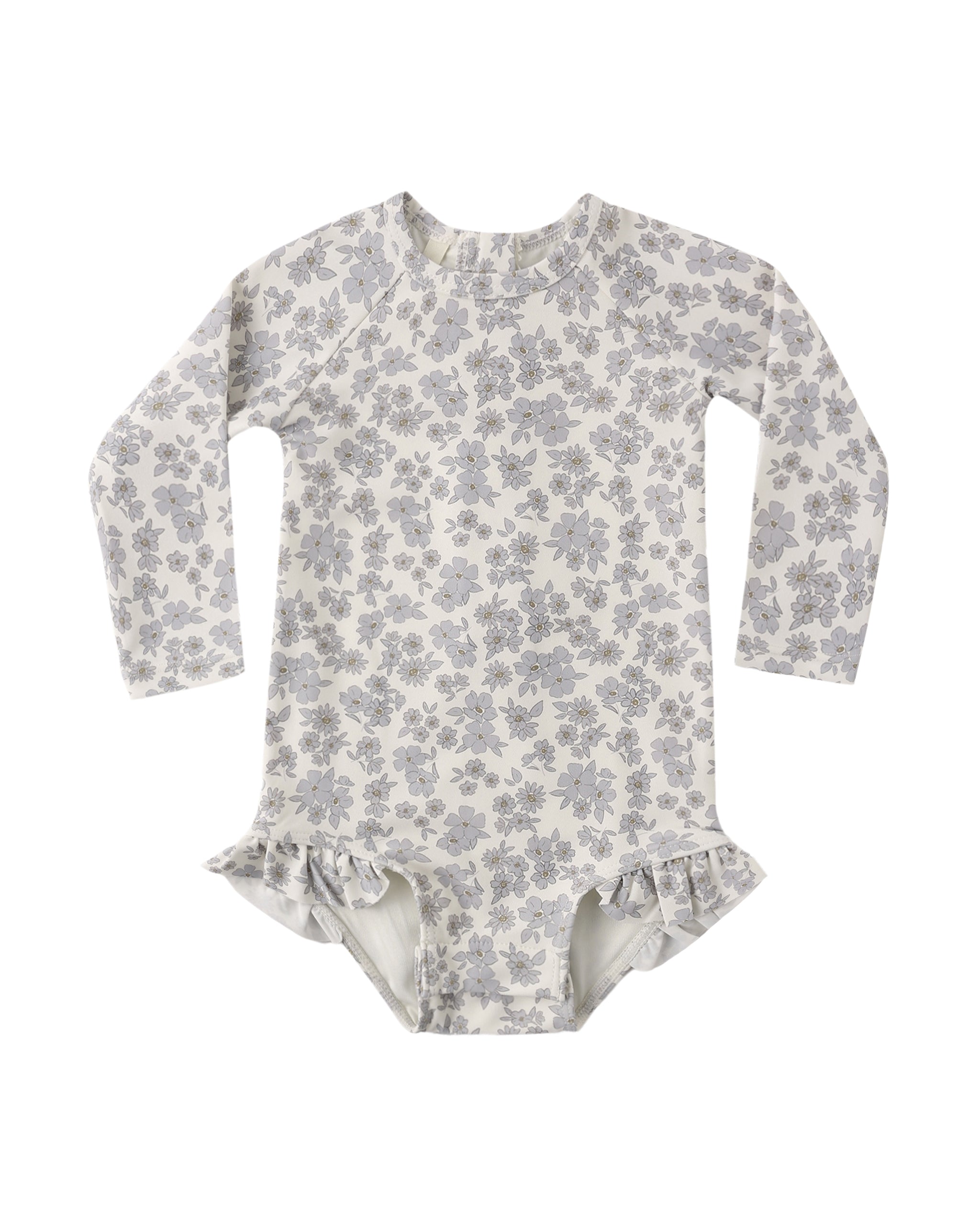 Blue Floral Olivia Rashguard One-Piece
