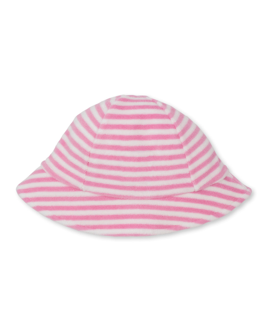 Cabana Terrycloth Baby Beach Hat: Light Pink Stripe