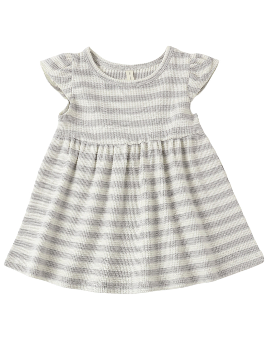 Flutter Sleeve Dress: Sky Stripe