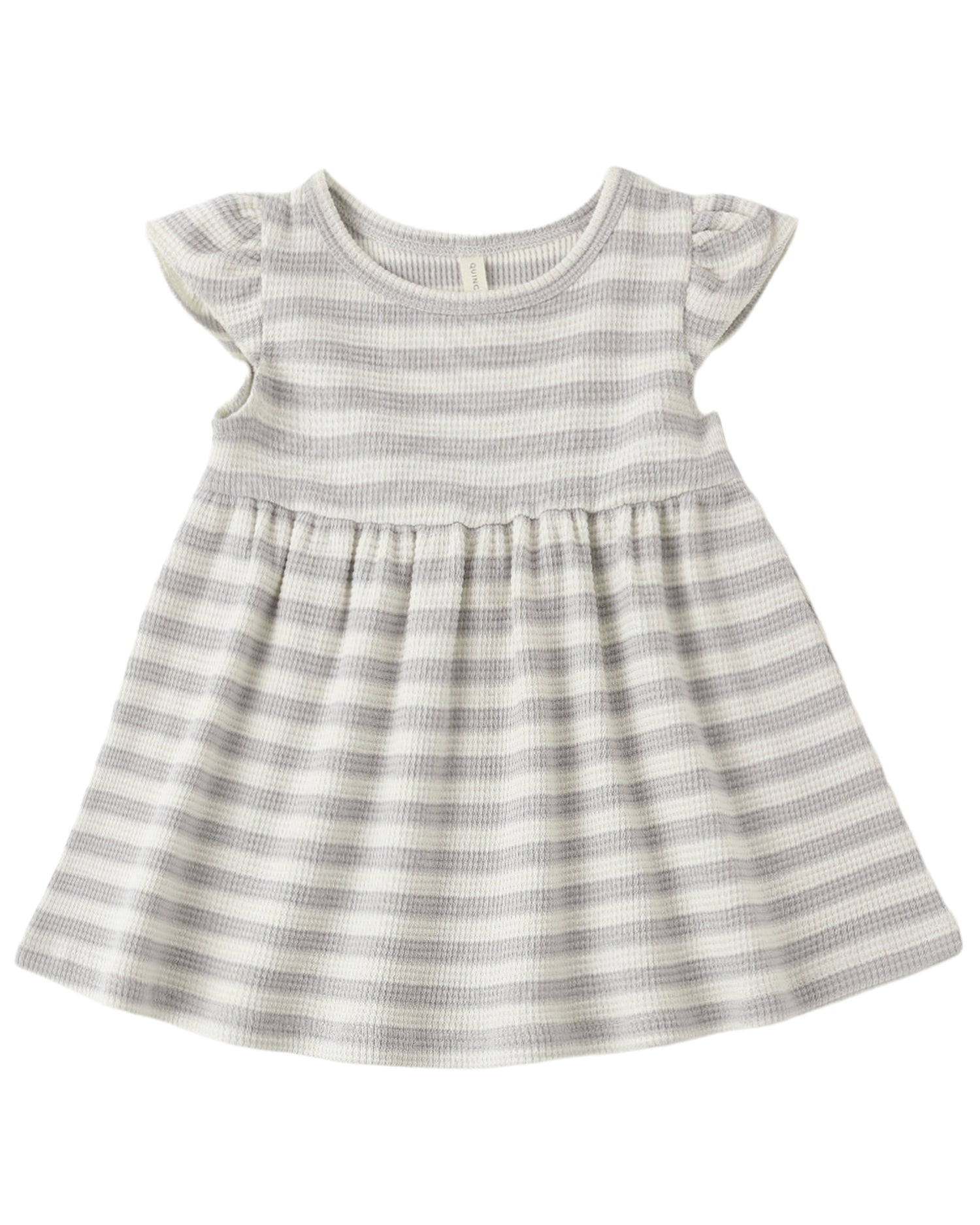 Flutter Sleeve Dress: Sky Stripe