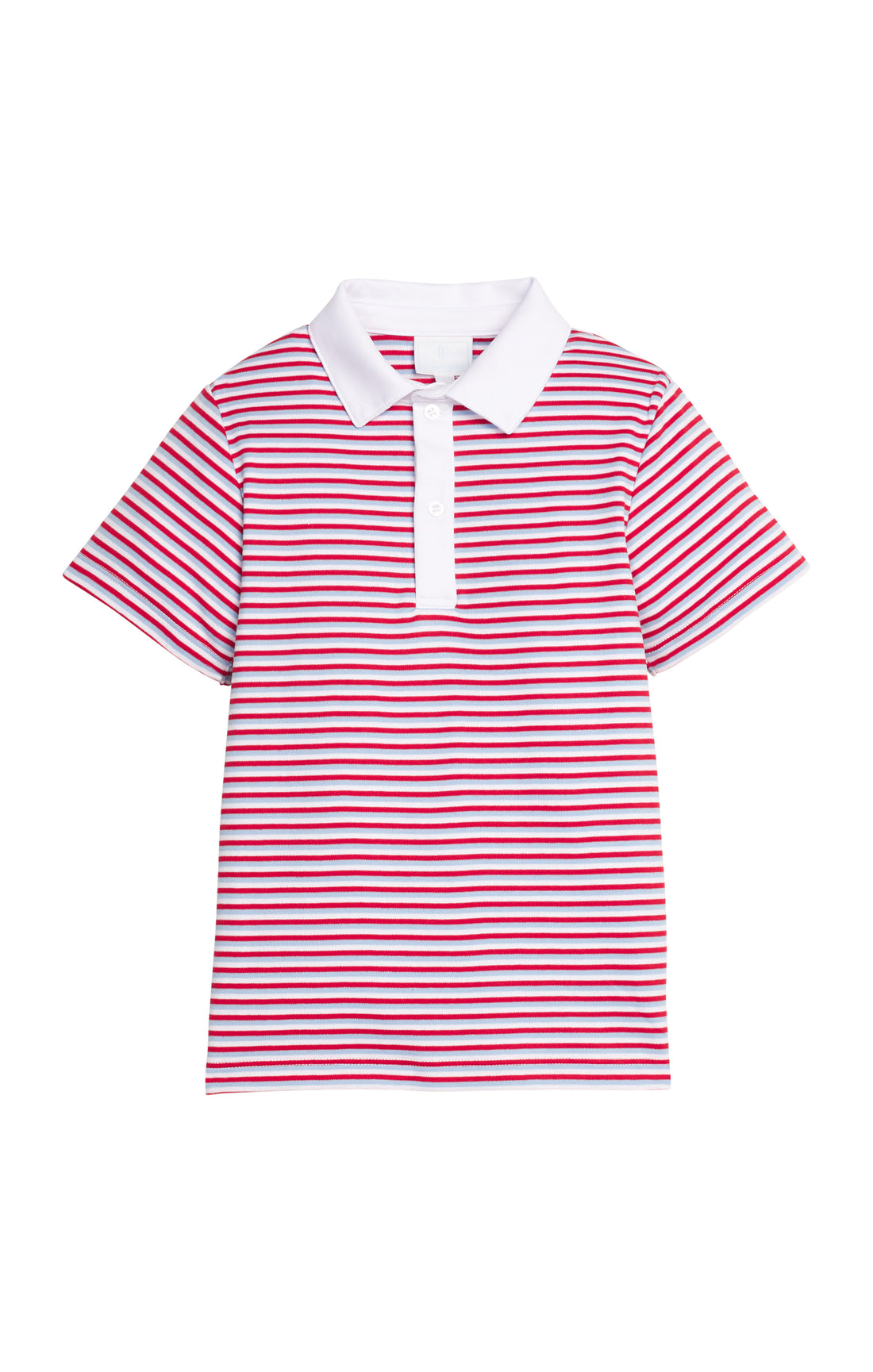 Short Sleeve Polo: Americana Stripe