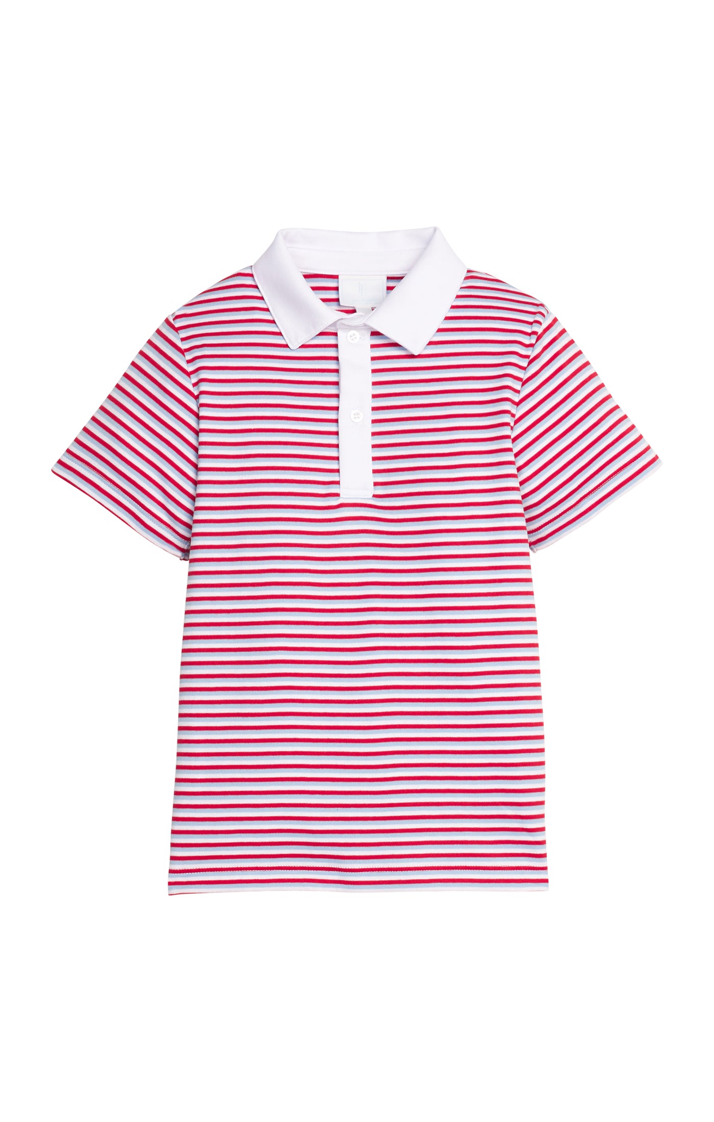Short Sleeve Polo: Americana Stripe
