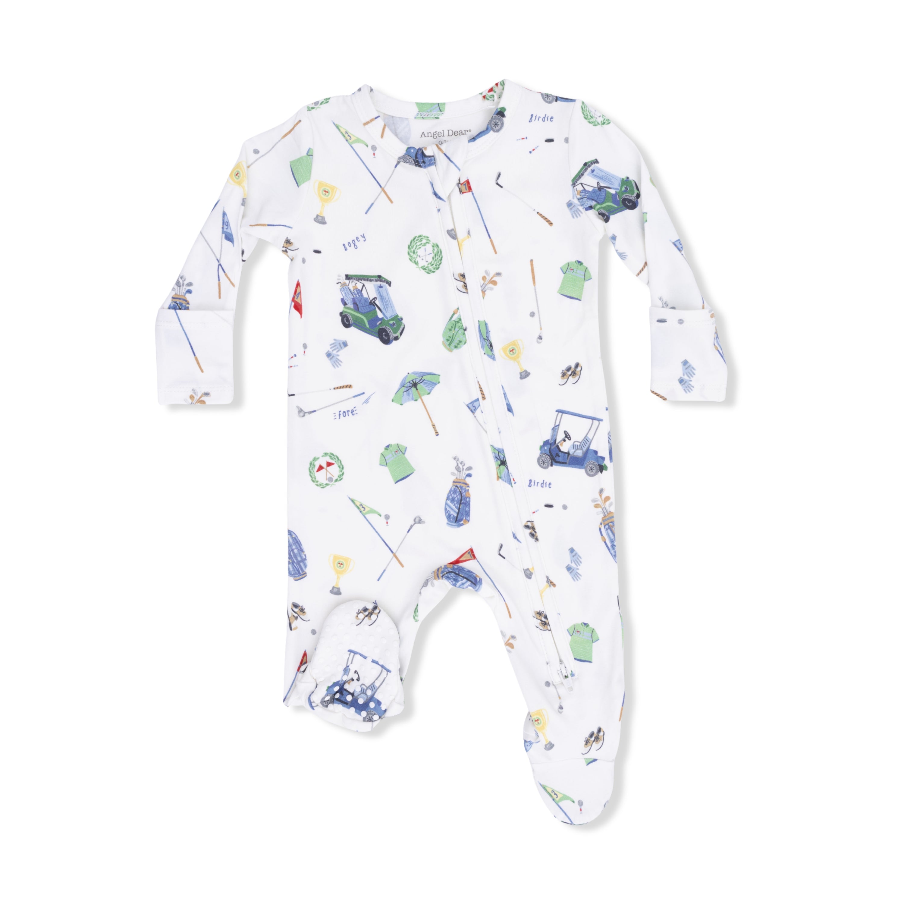Golf Things 2 Way Zipper Footie