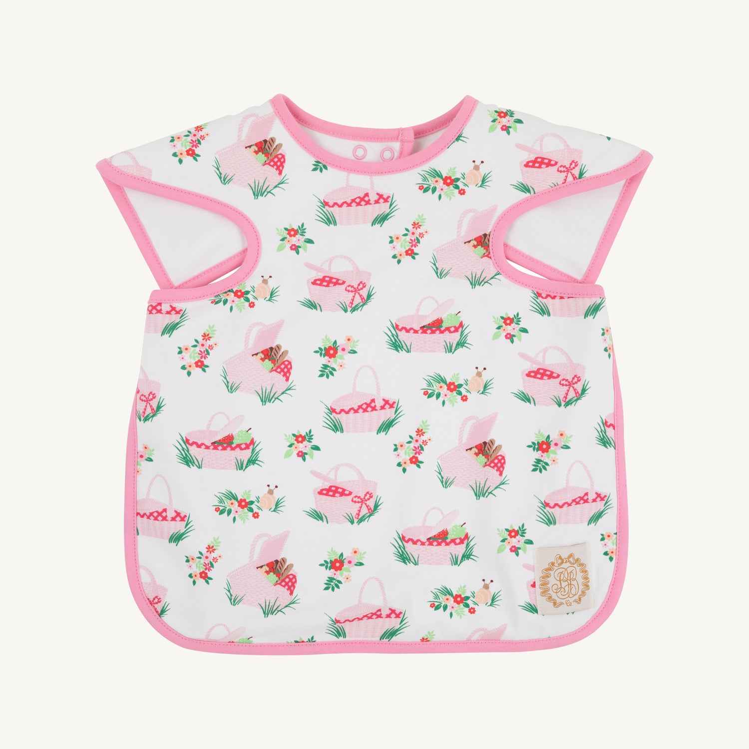TBBC Big Bite Bib: Pink Picnic Pack/Hamptons Hot Pink