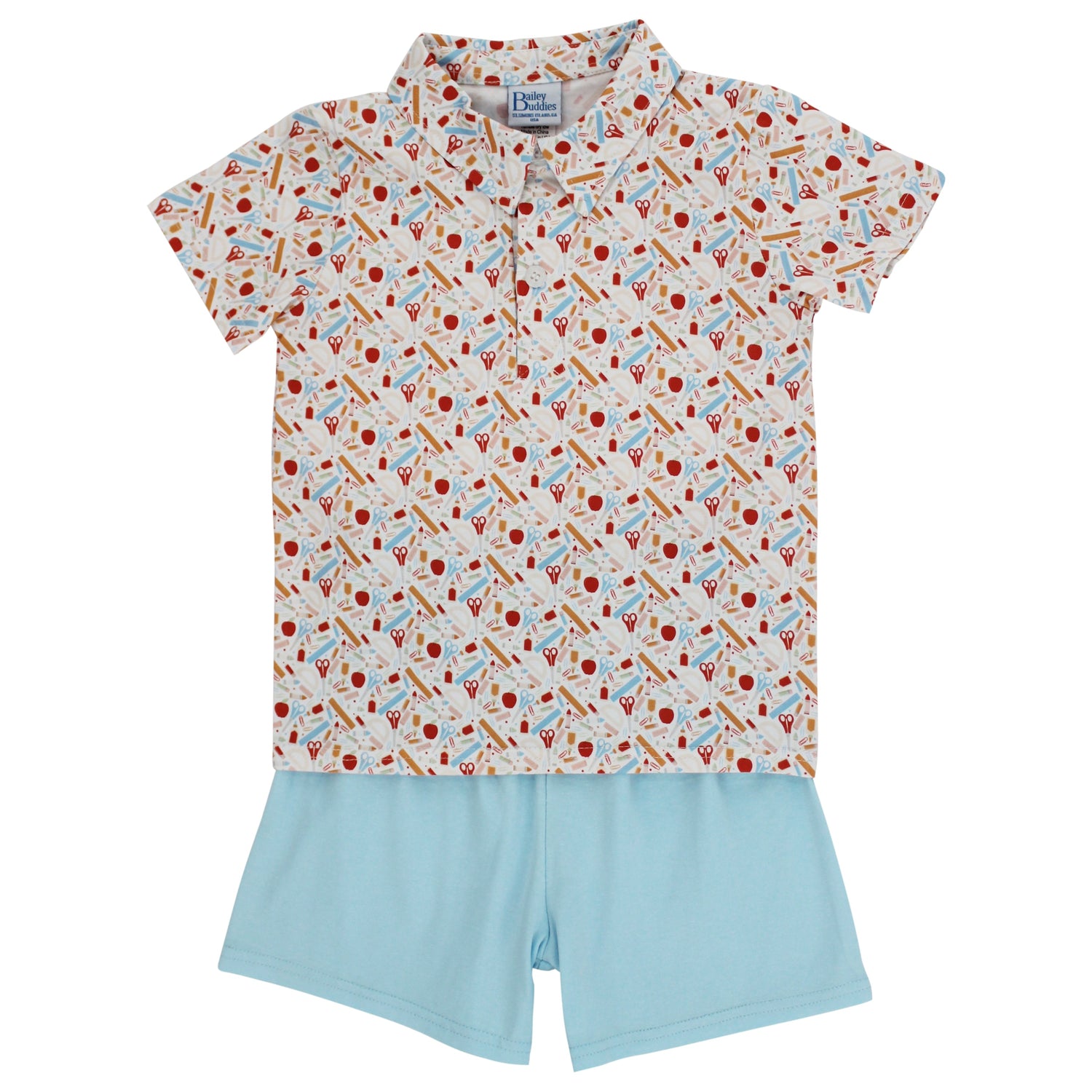 School Days Boys Short Set