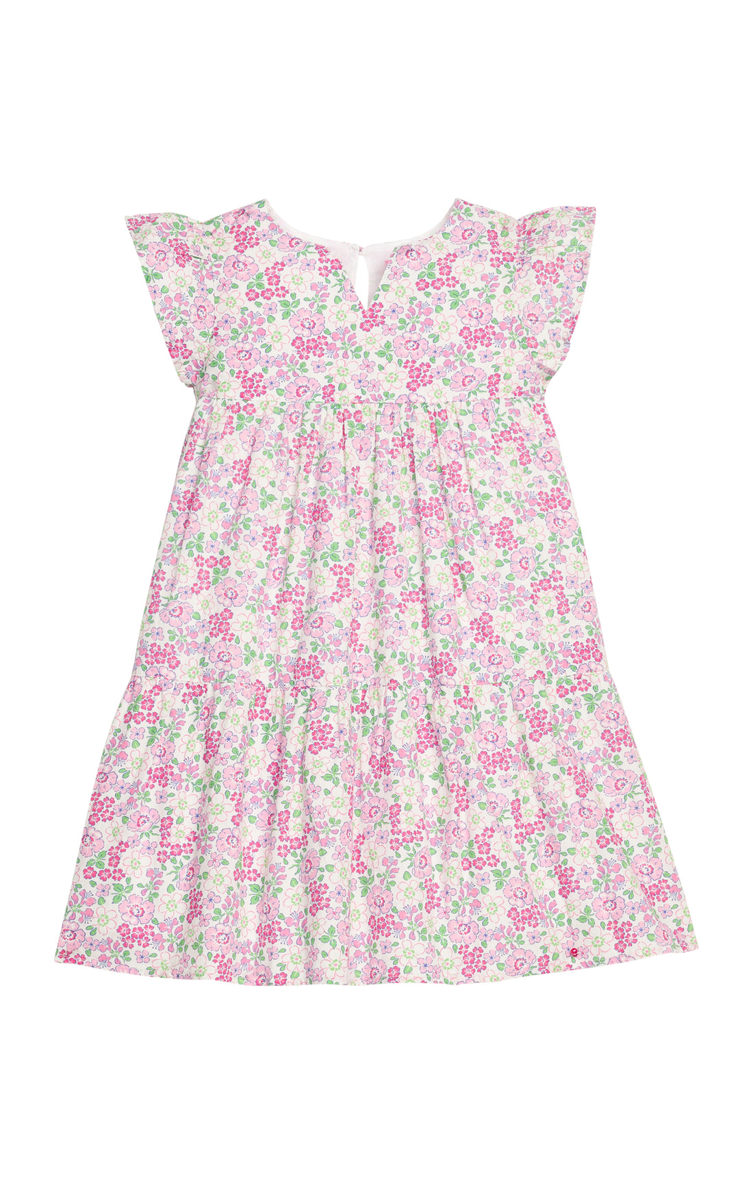 Positano Dress: Pink Bloomsbury Blossoms