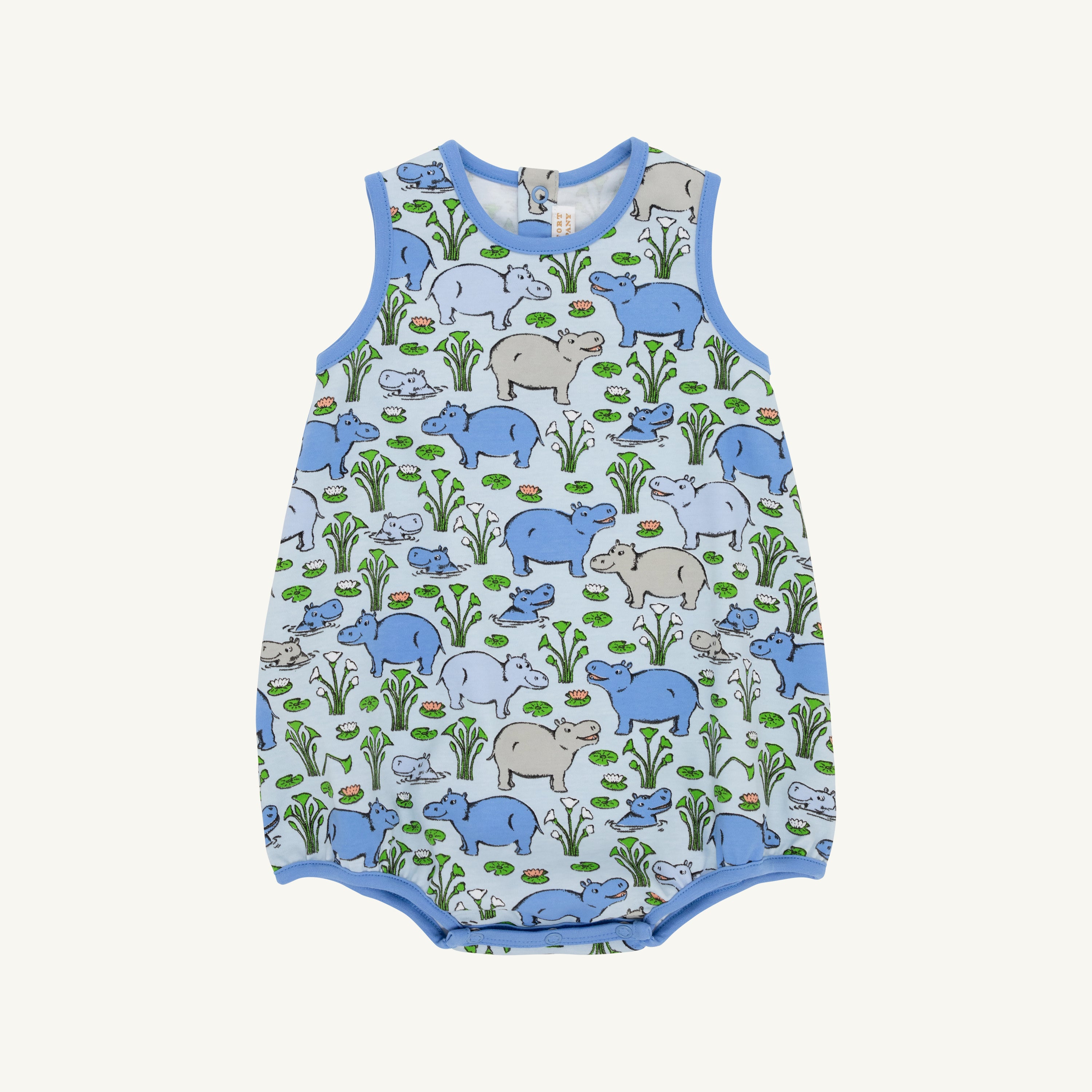 TBBC Pima Patton Play Bubble: Bal Harbour Hippo (Beale Street Blue)