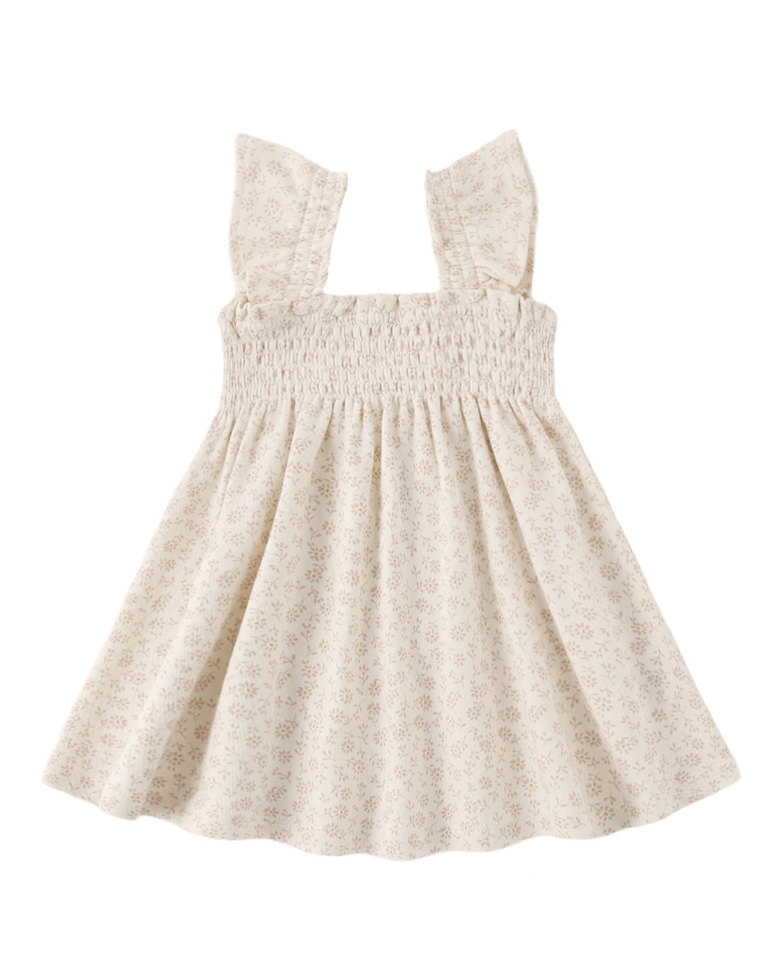 Ditsy Smocked Jersey Dress