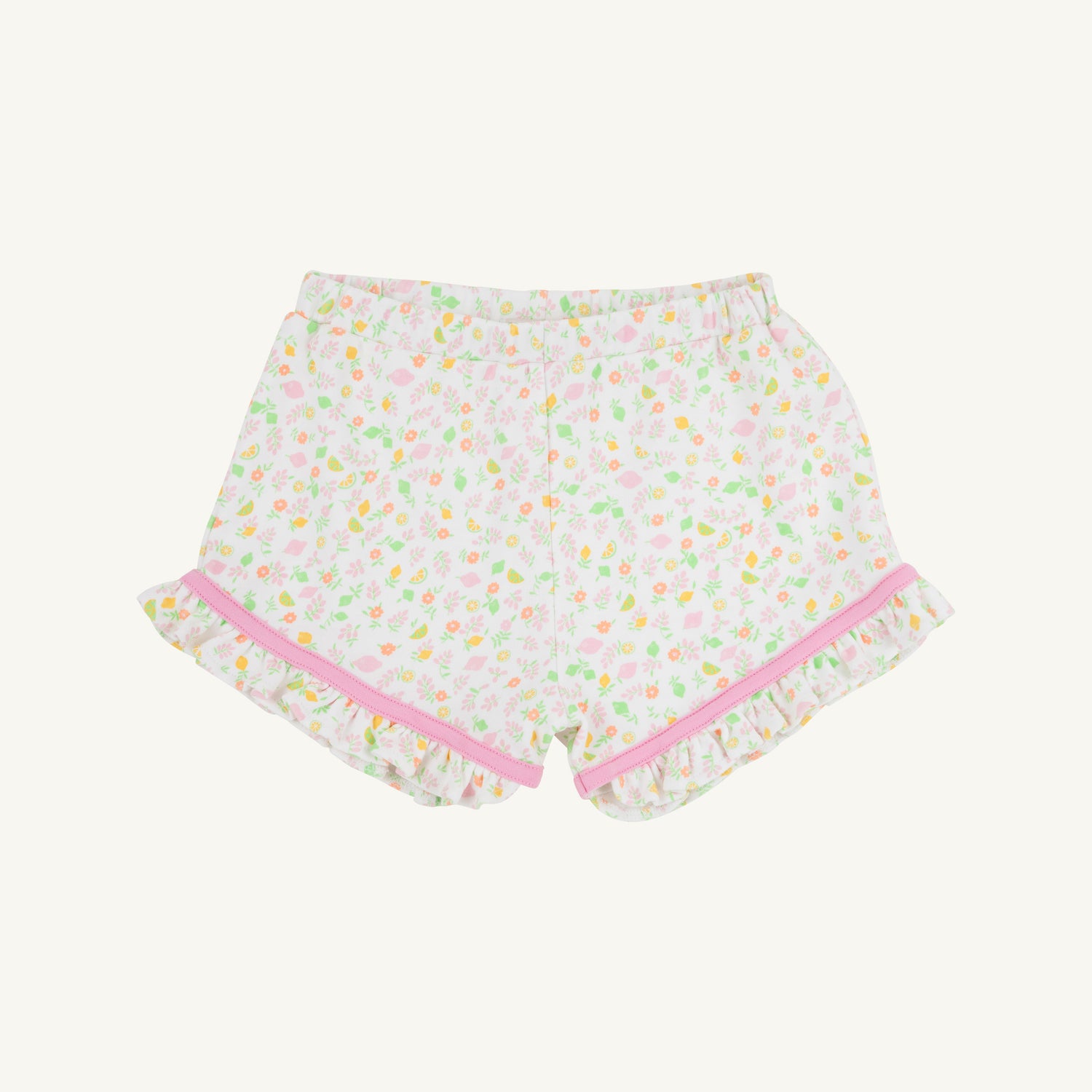 TBBC Shelby Anne Shorts: Citrus Style/Worth Ave White