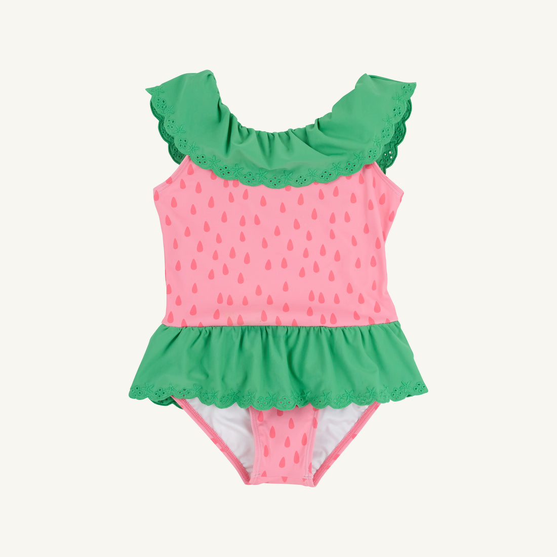 TBBC Sandy Swimsuit: Suffolk Seeds/Gibson Island Green