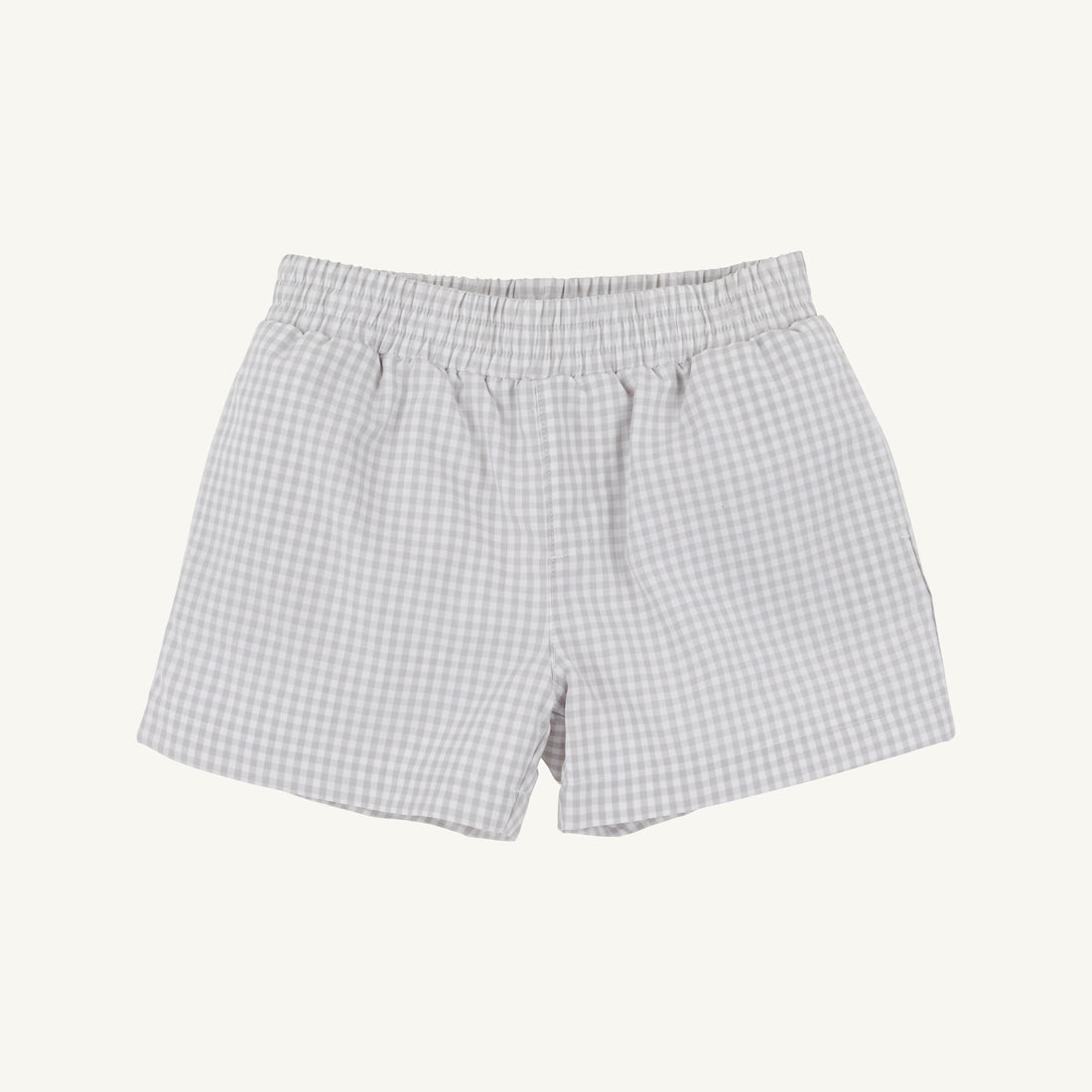 TBBC Sheffied Shorts: Grantley Gray Mini Gingham with Park City Periwinkle Stork