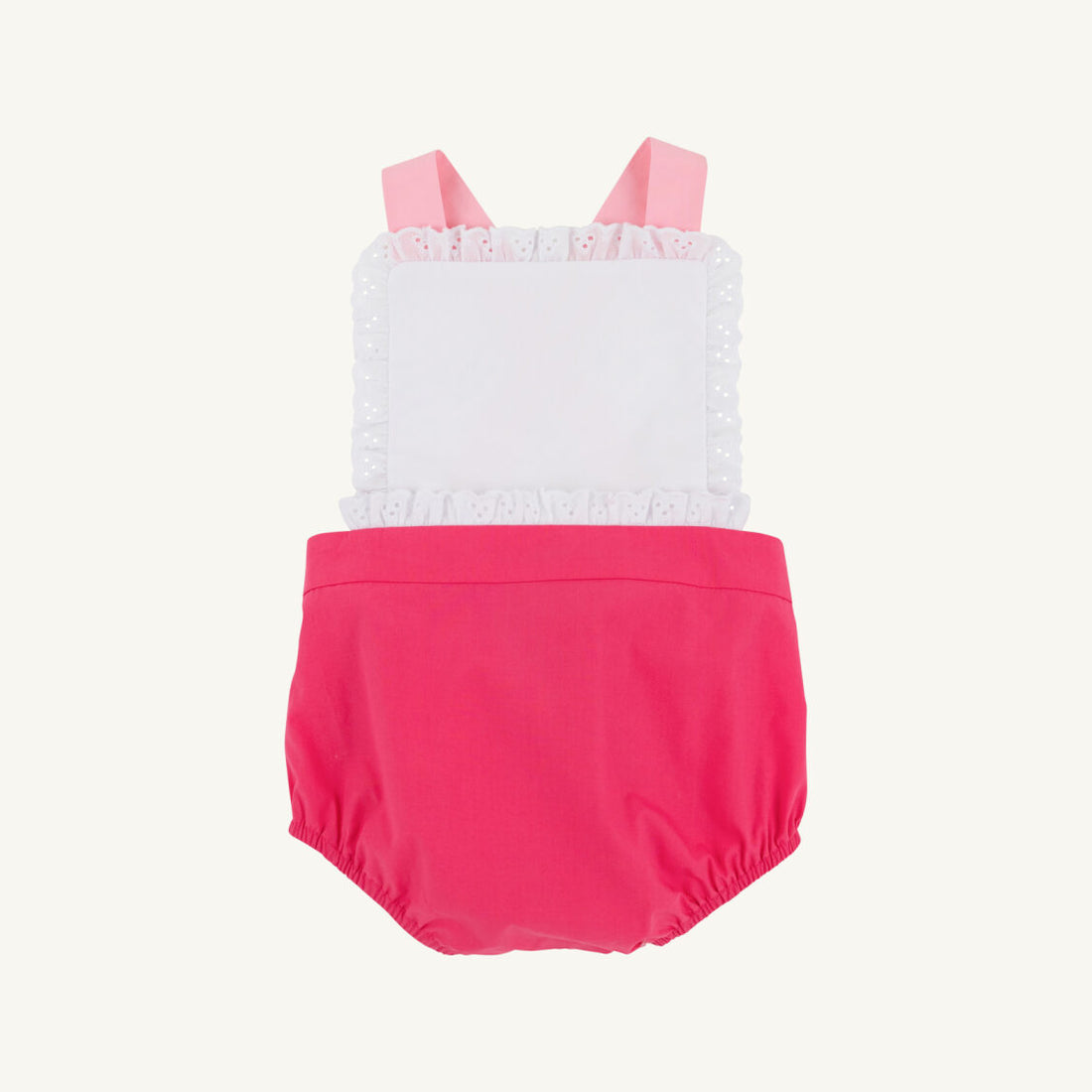 Sally Sunsuit - Broadcloth: Palm Springs Punch/Sandpearl Pink