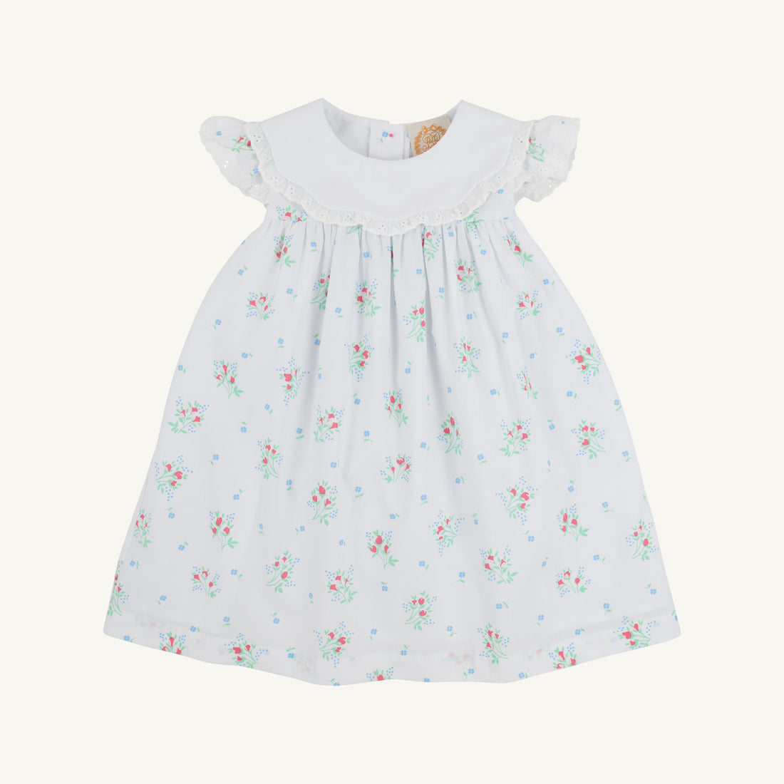 Franny Frock - Broadcloth: Lancaster Gate Garden/Worth Ave White