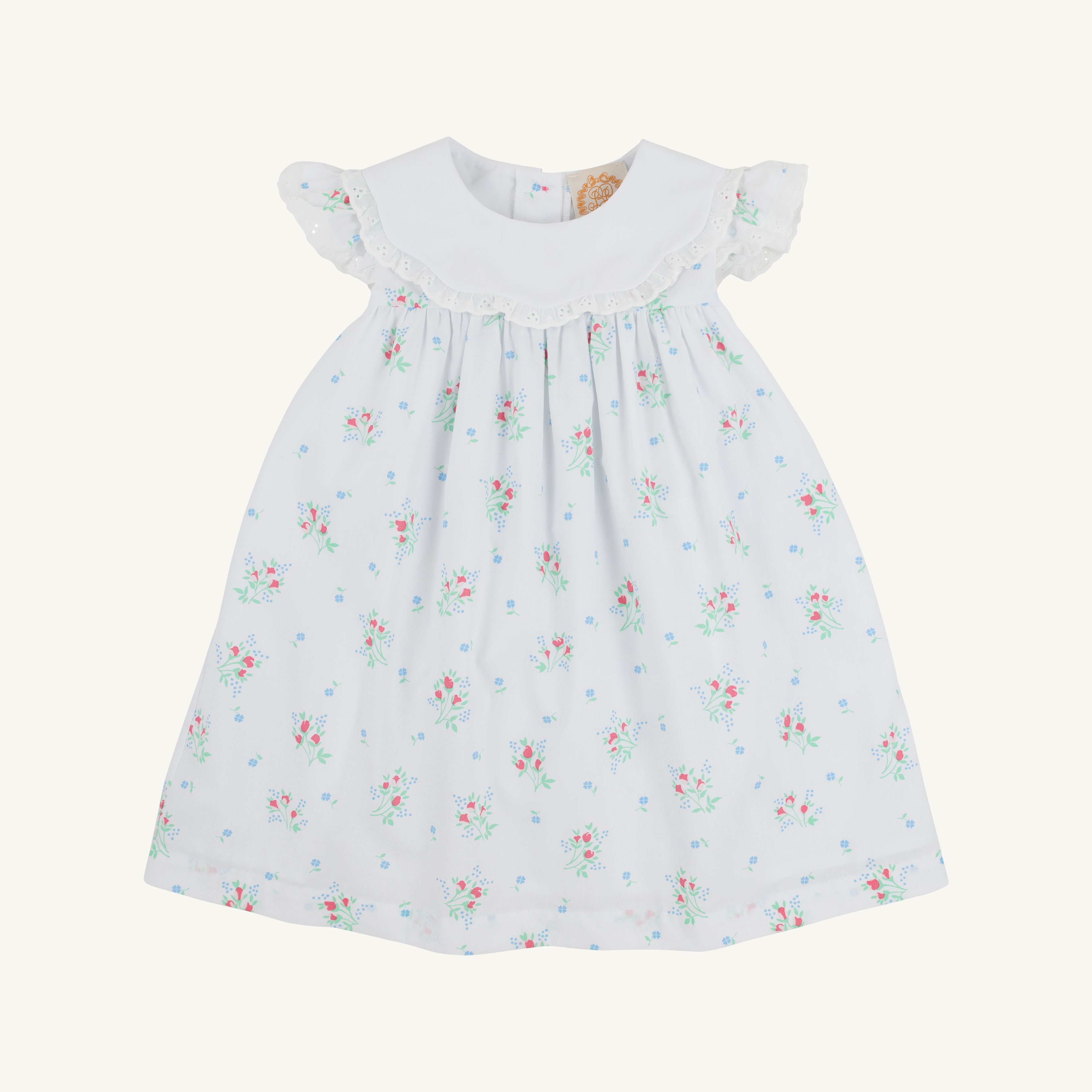 Franny Frock - Broadcloth: Lancaster Gate Garden/Worth Ave White