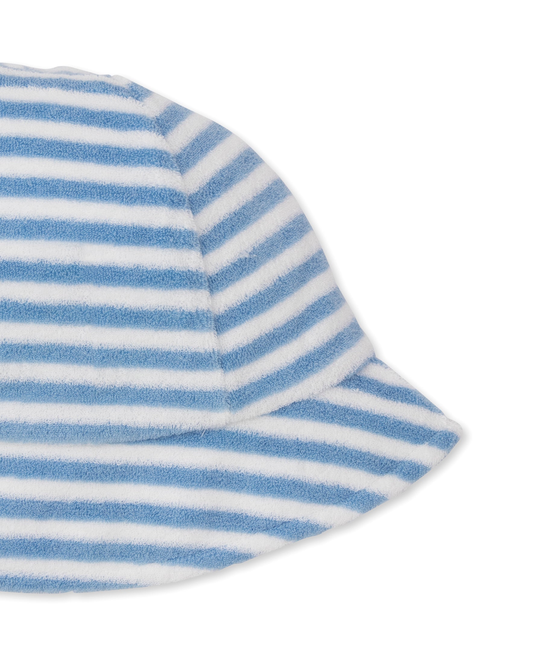 Cabana Terrycloth Baby Beach Hat: Light Blue Stripe