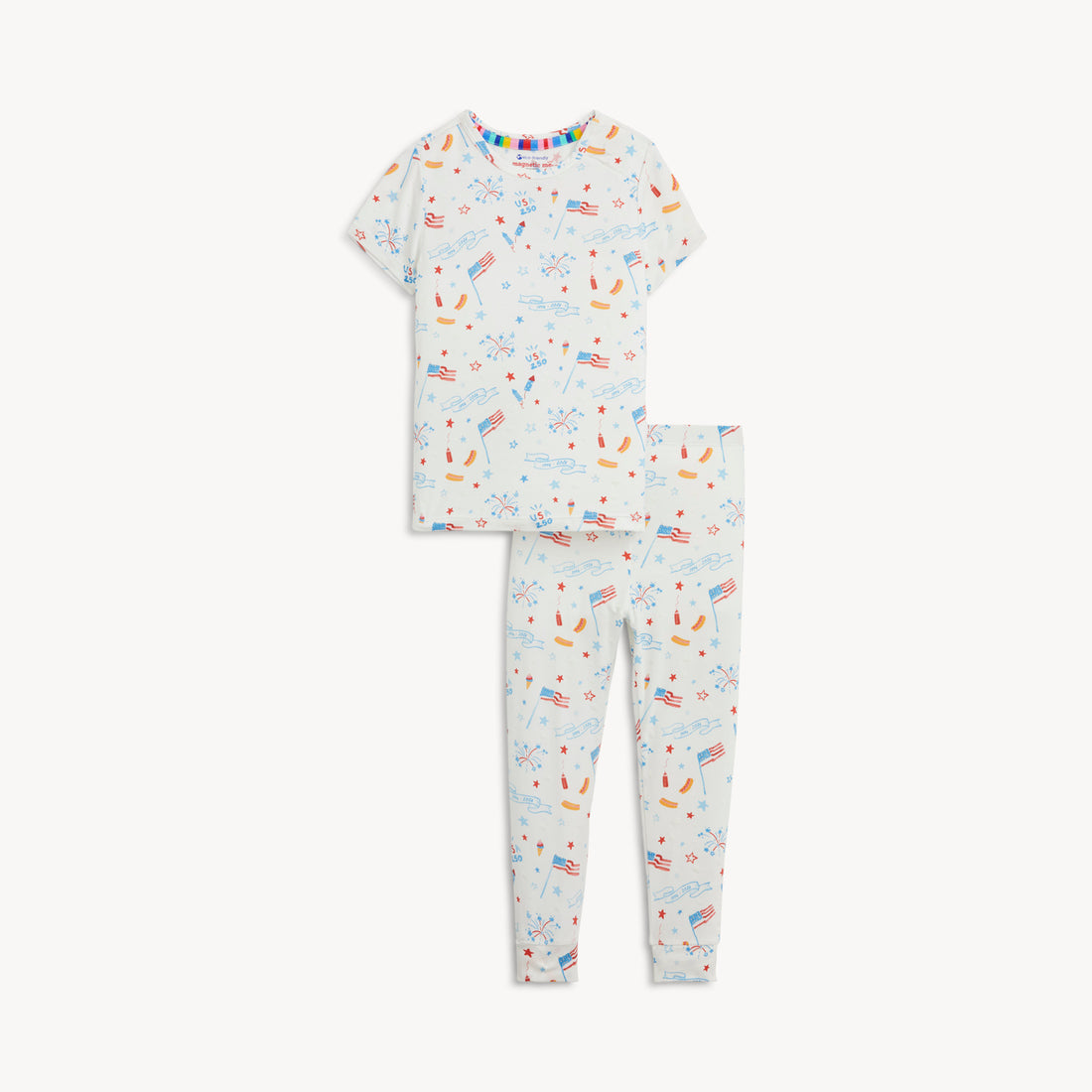 USA 250 Modal Magnetic SS Long Pant PJs