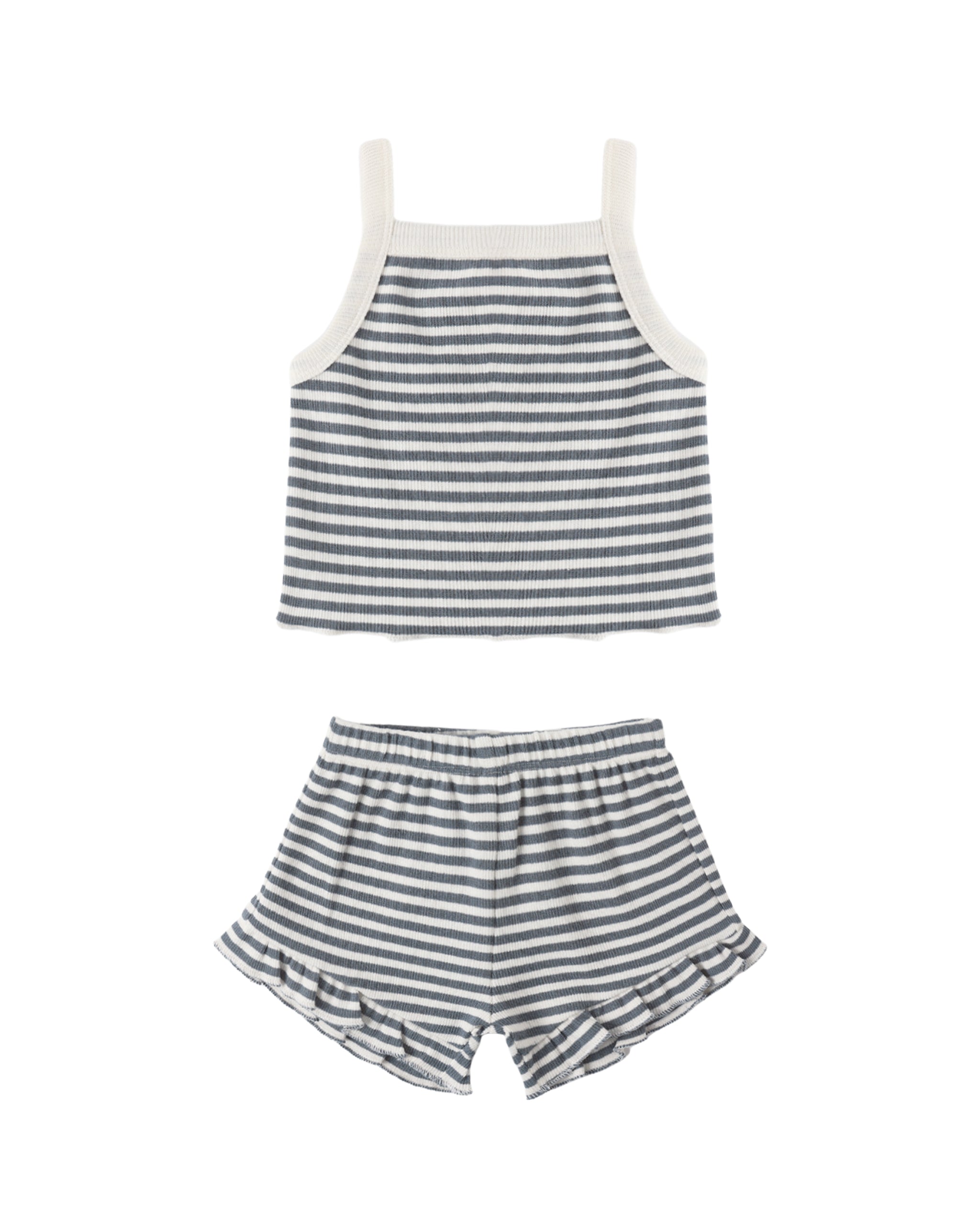 Evie Tank + Shortie: Ocean Stripe
