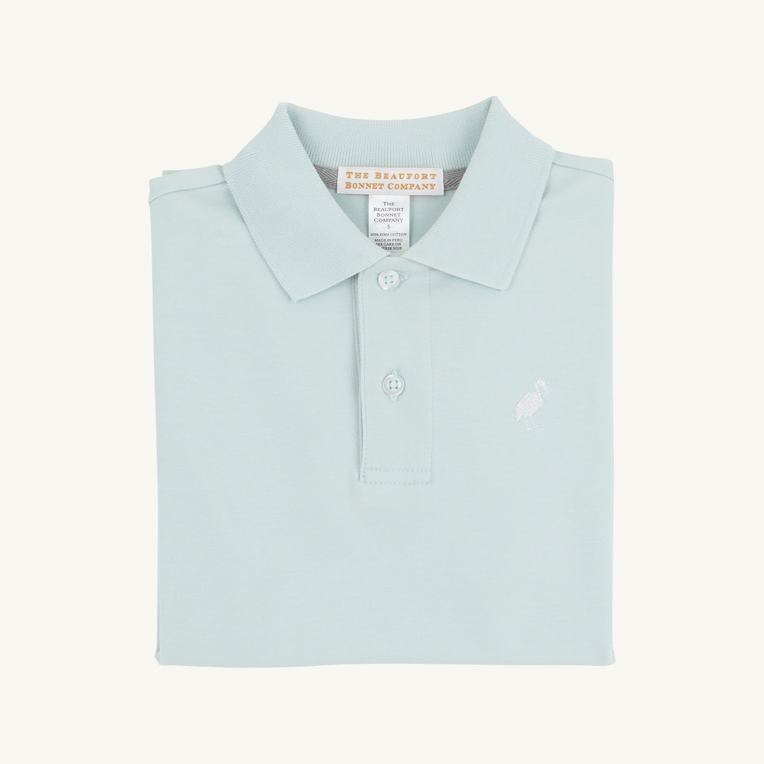 TBBC SS Pima Prim And Proper Polo: Old Greenwich Green/Worth Ave White