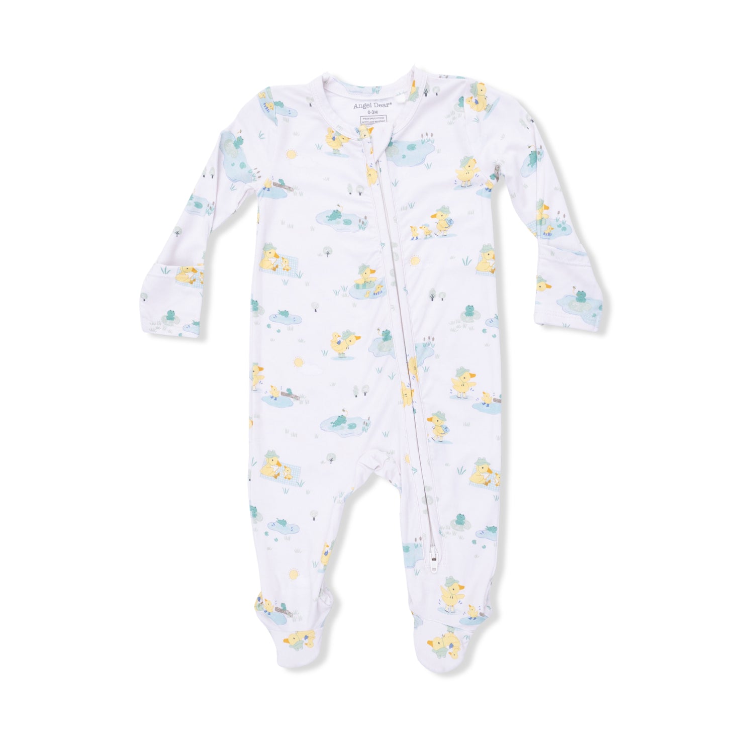 Frog And Duck Pond - 2 Way Zipper Footie