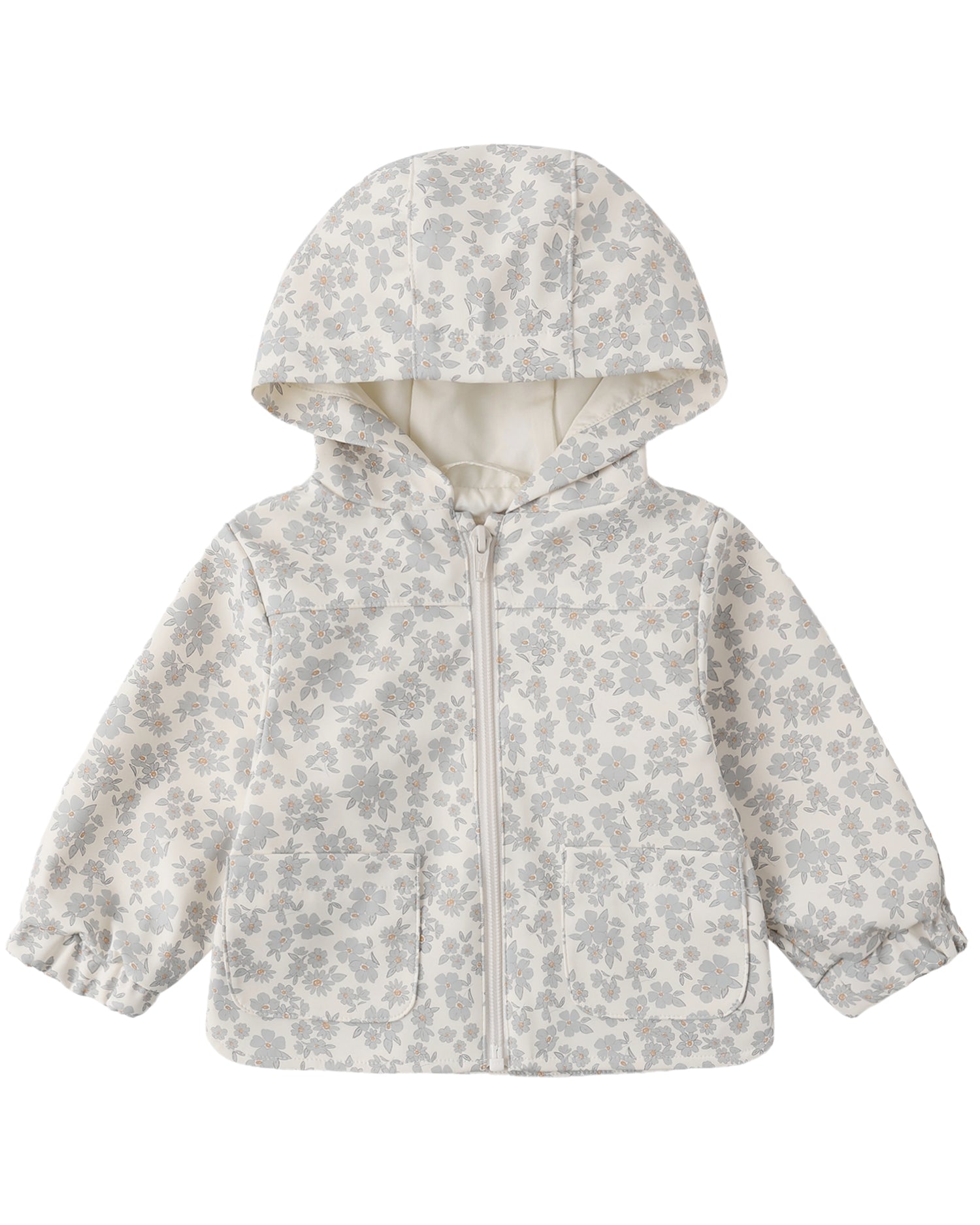 Rain Coat: Blue Floral