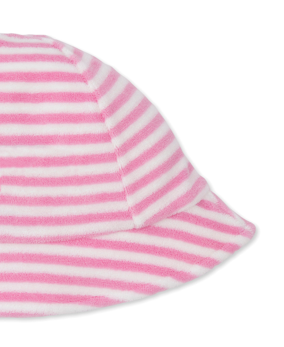 Cabana Terrycloth Baby Beach Hat: Light Pink Stripe