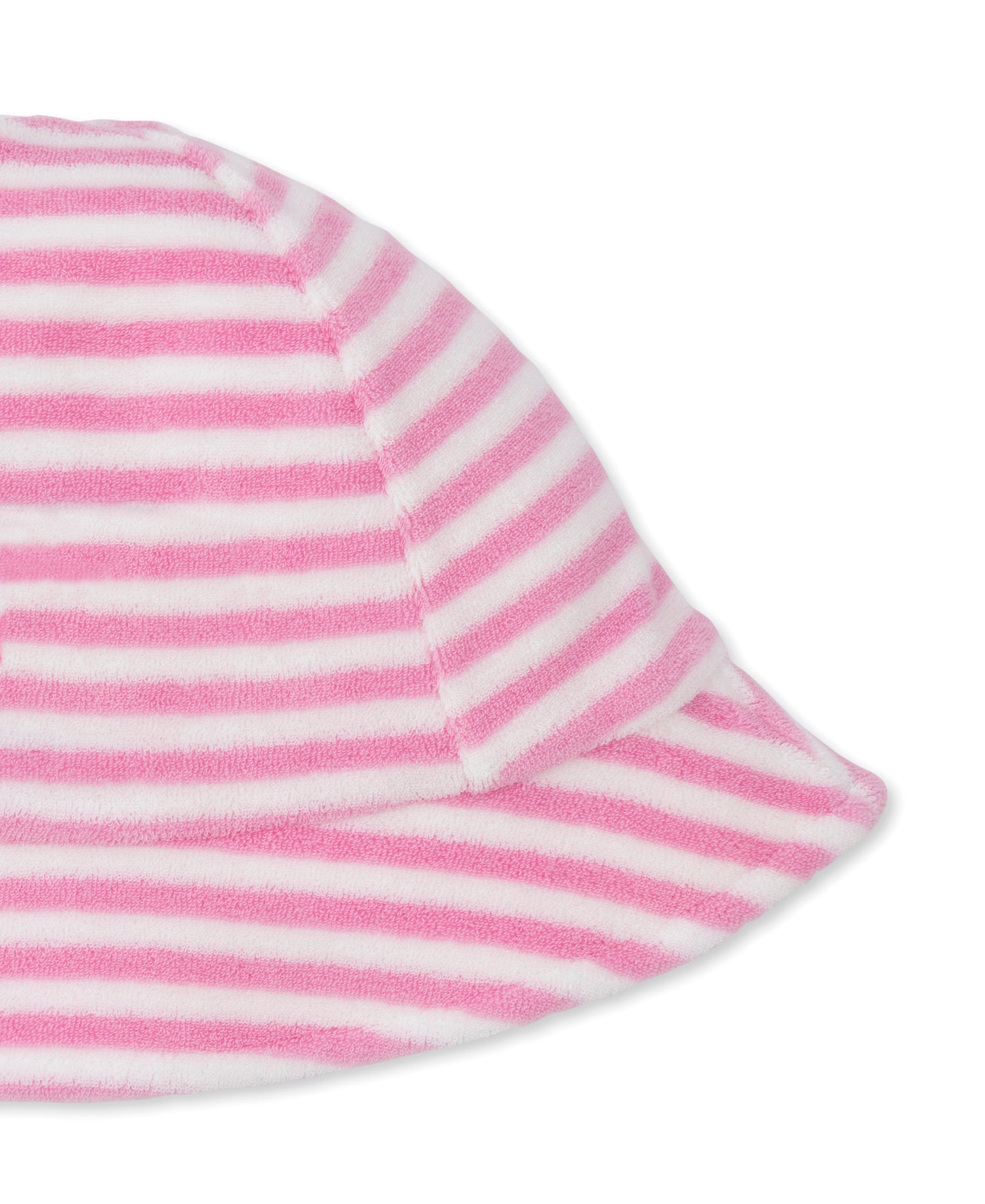 Cabana Terrycloth Baby Beach Hat: Light Pink Stripe