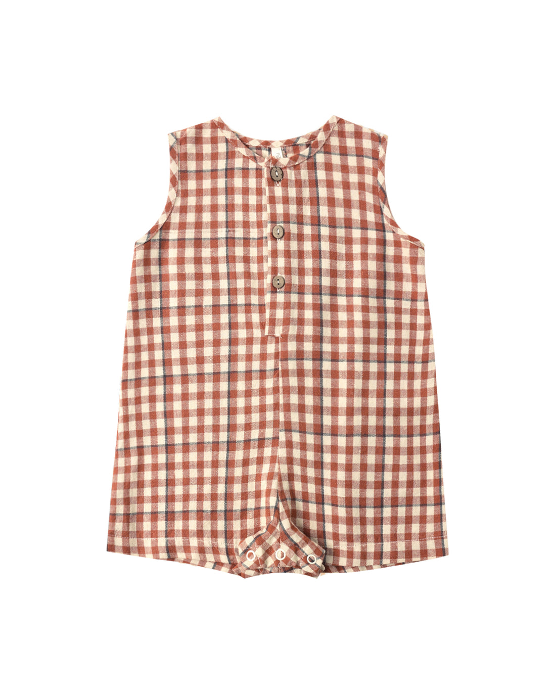 Maverick Romper: Poppy Gingham