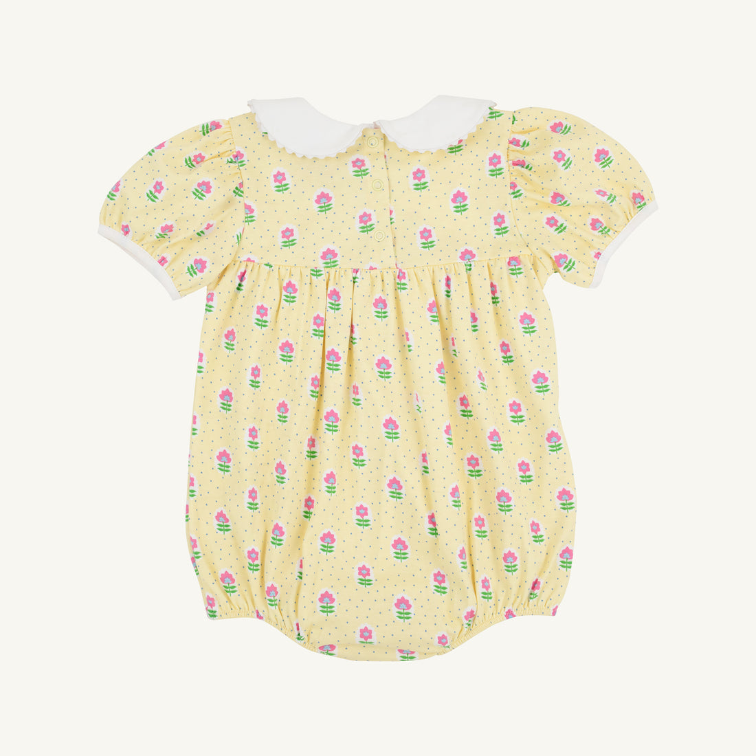 TBBC Pima Cindy Lou Bubble: Fairway Floral/Worth Ave White