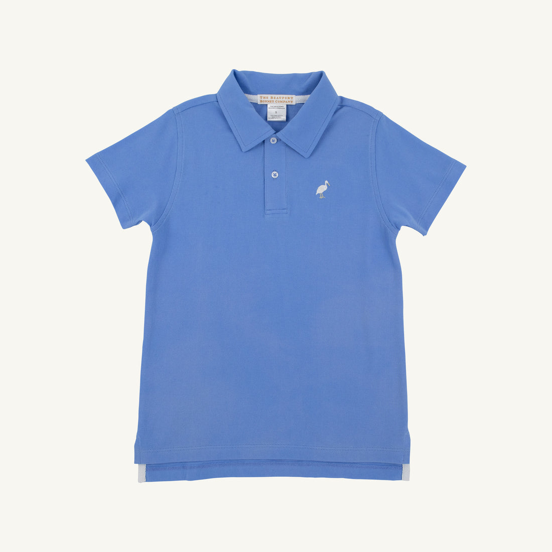TBBC SS Prim &amp; Proper Beach Polo: Sunrise Blvd Blue w/Multicolor Stork