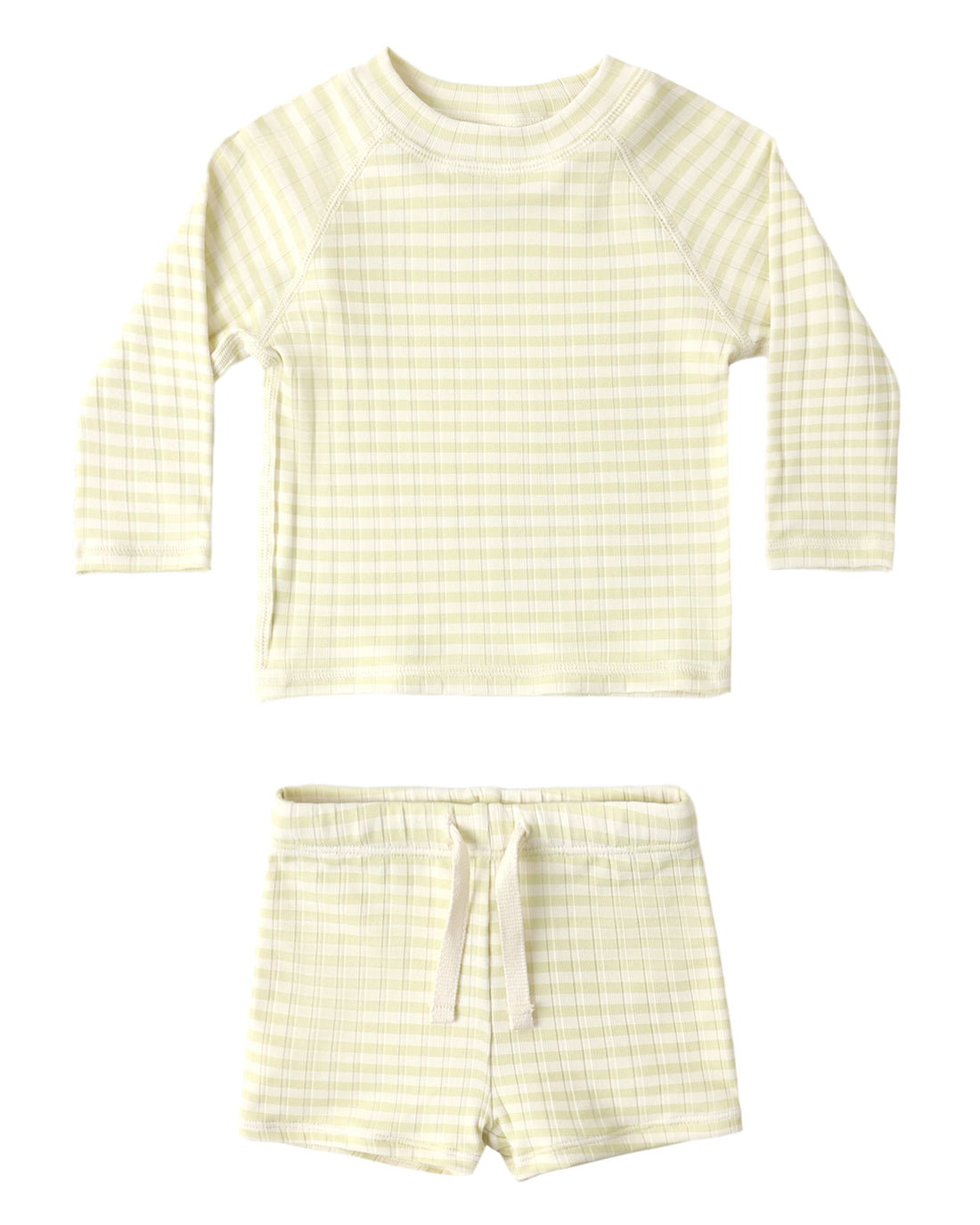 Boys Rasguard Set: Citron Stripe