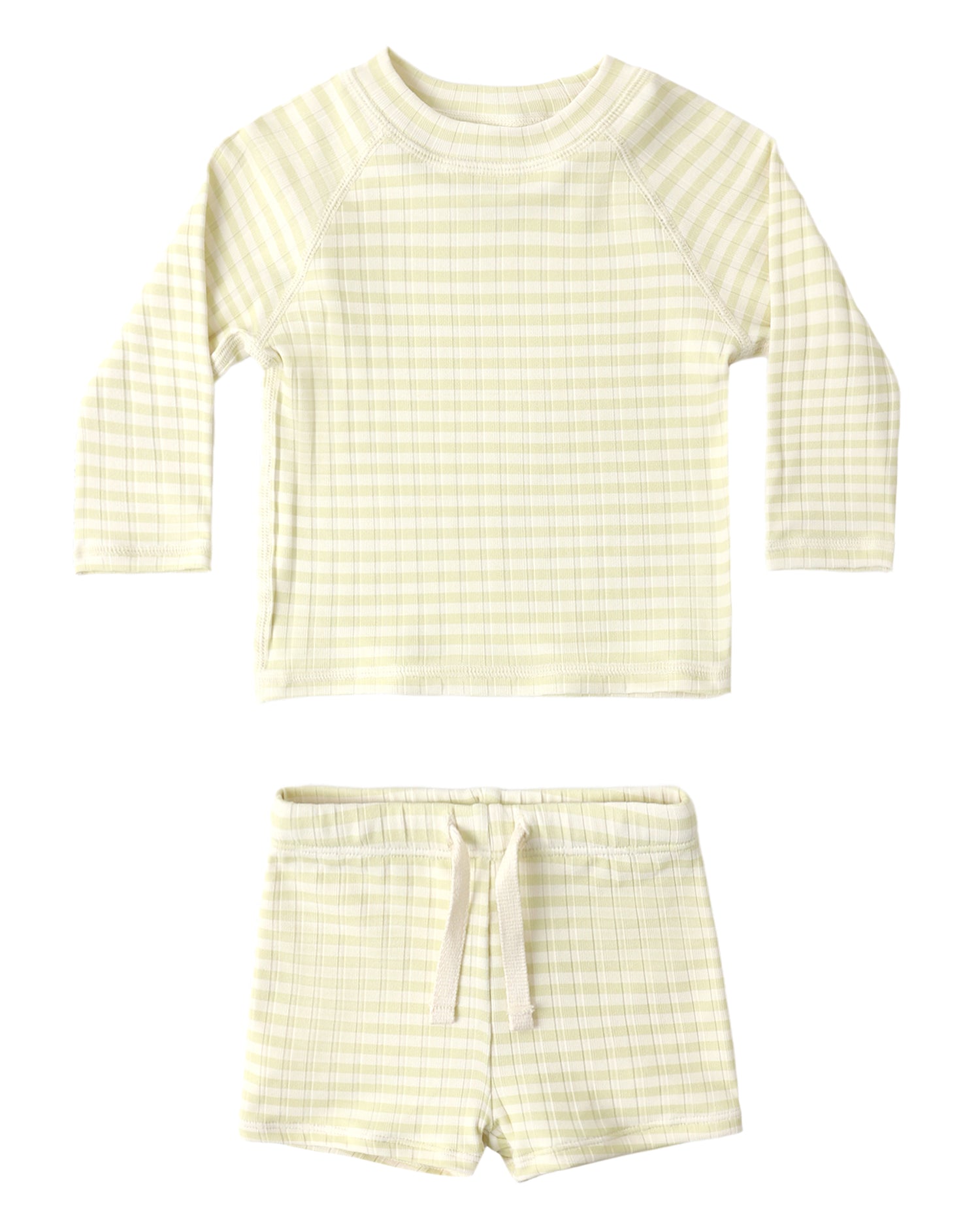 Boys Rasguard Set: Citron Stripe