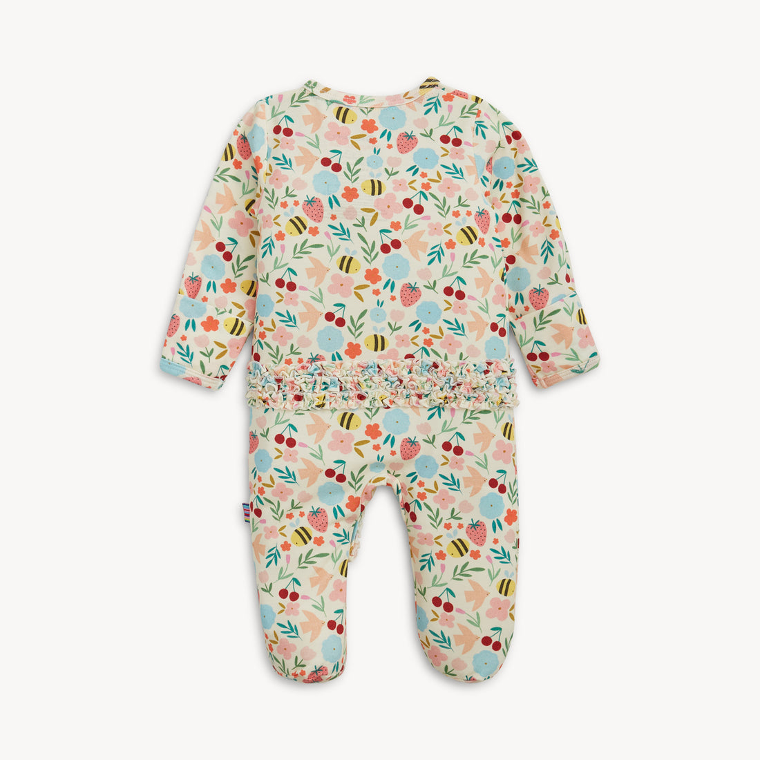 Honey Blossom Modal Magnetic Footie W Ruffle