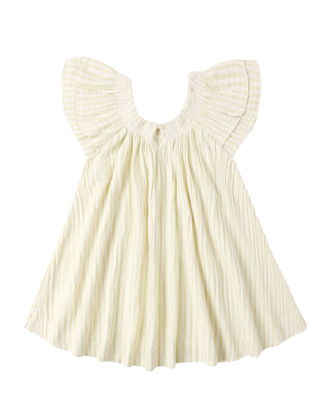 Lucia Dress: Citron Stripe