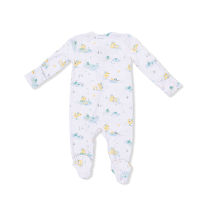 Frog And Duck Pond - 2 Way Zipper Footie