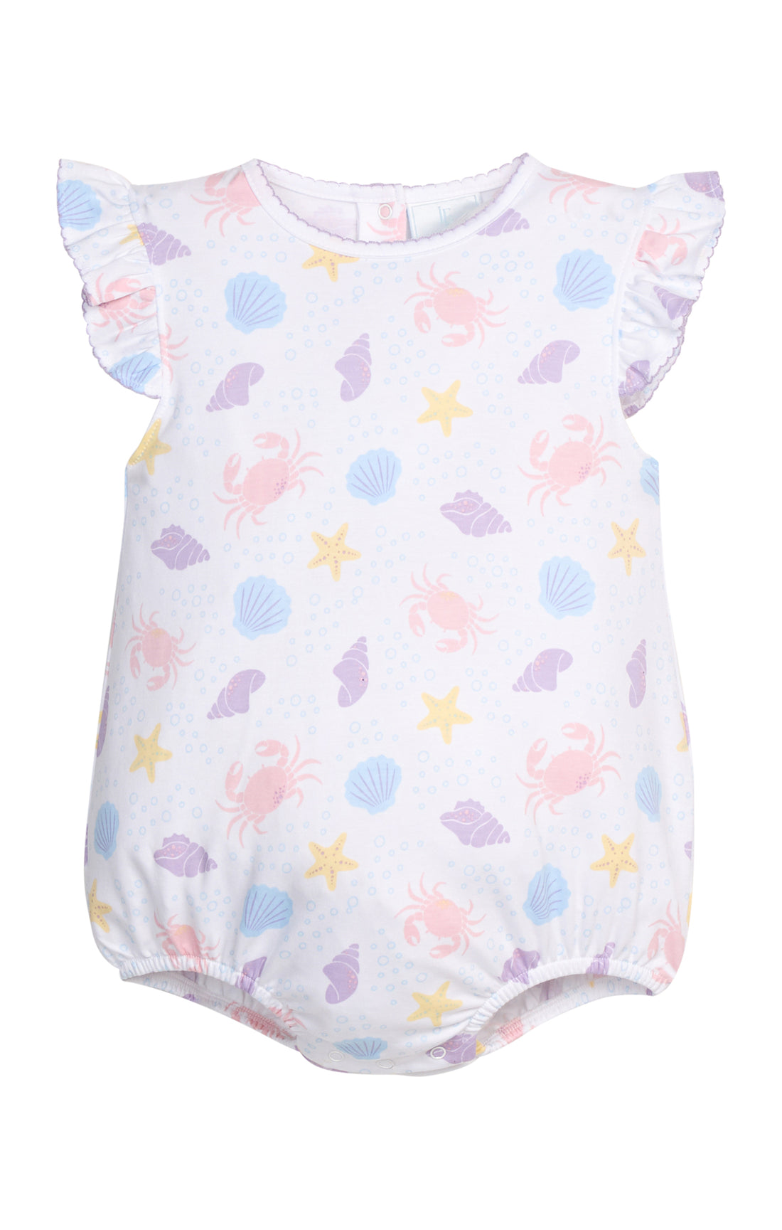 Printed Angel Sleeve Bubble: Sea Shells