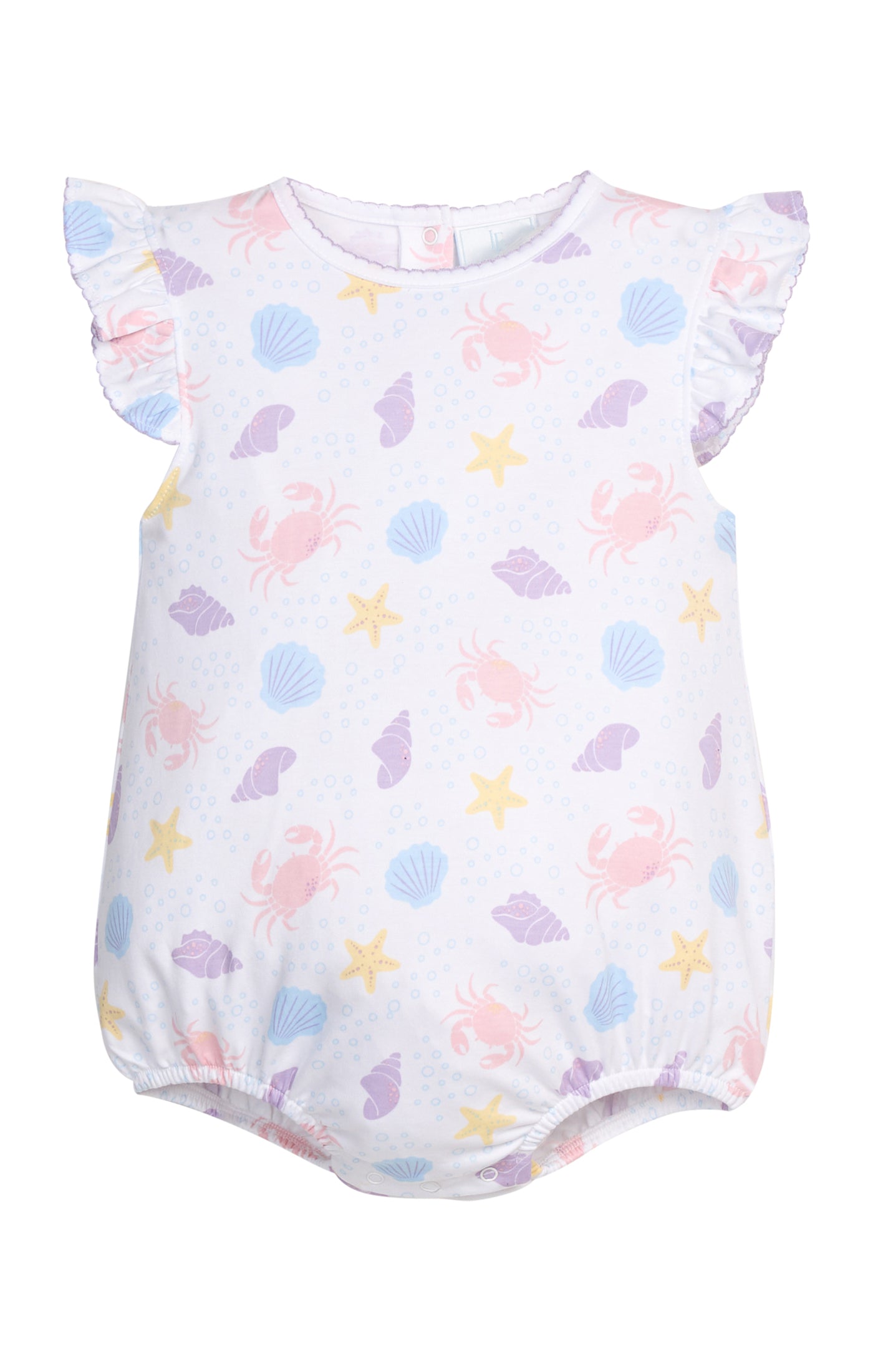 Printed Angel Sleeve Bubble: Sea Shells