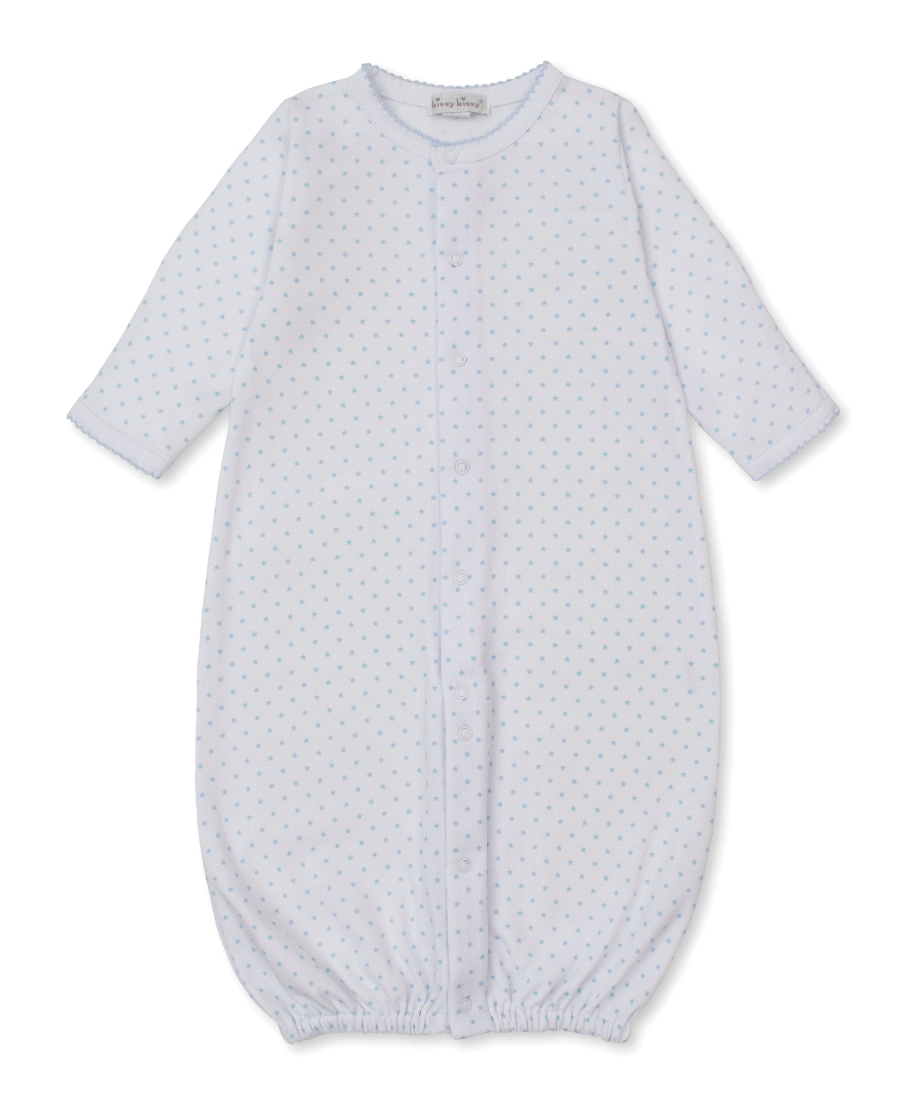 Teddy Bear Love Converter Gown: Light Blue Stars