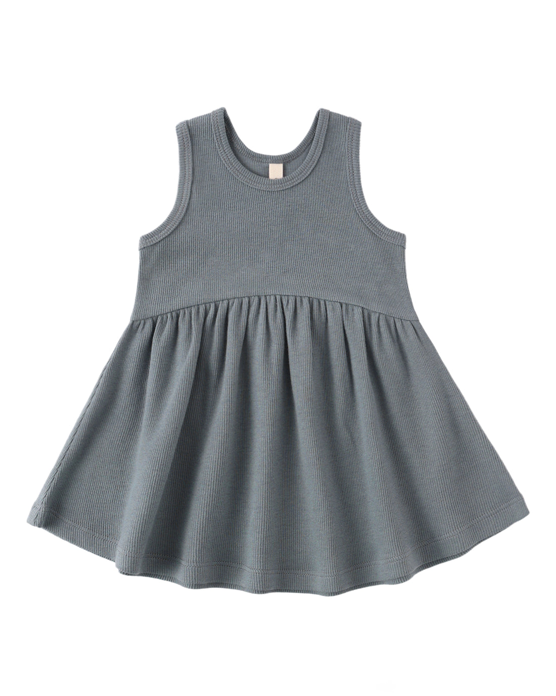 Ribbed Tank Dress: Ocean
