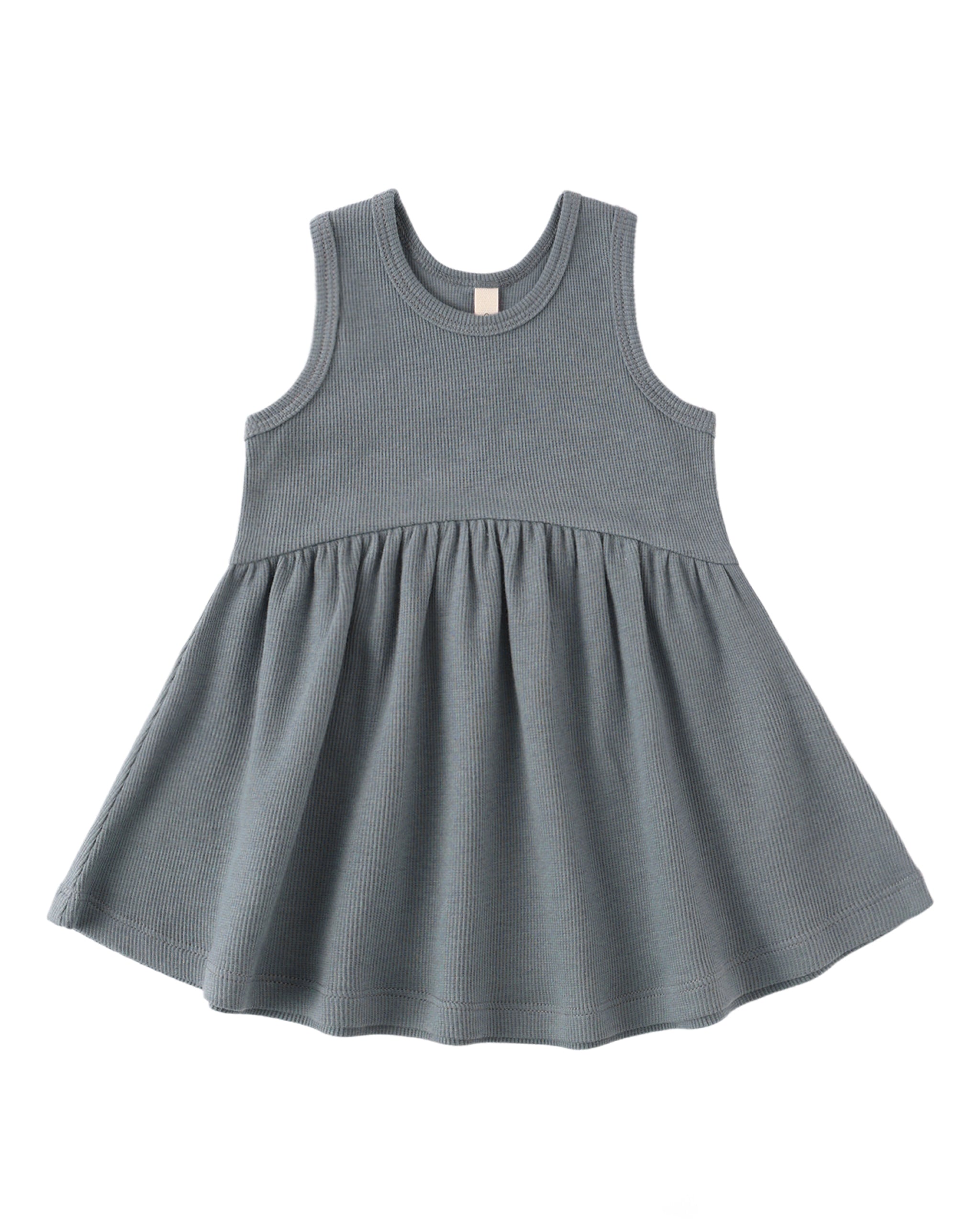 Ribbed Tank Dress: Ocean
