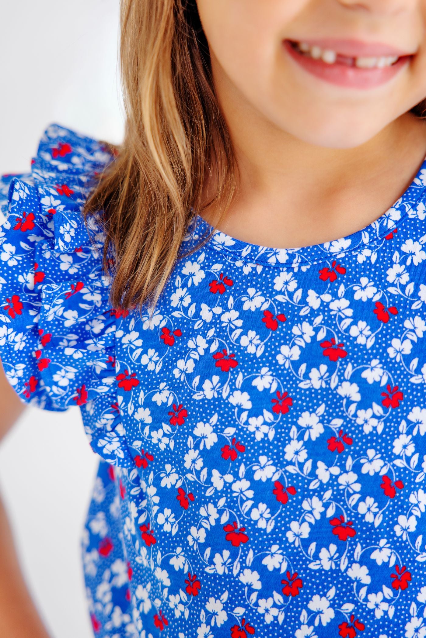 TBBC Ruehling Ruffle Dress: Potomac Petals