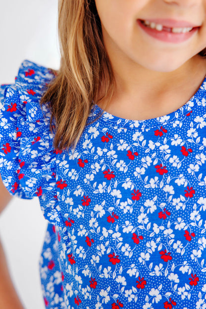 TBBC Ruehling Ruffle Dress: Potomac Petals