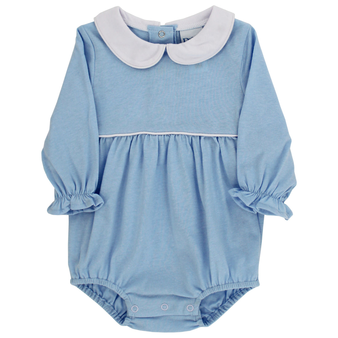 LS Peter Pan Knit Girl Bubble: Light Blue