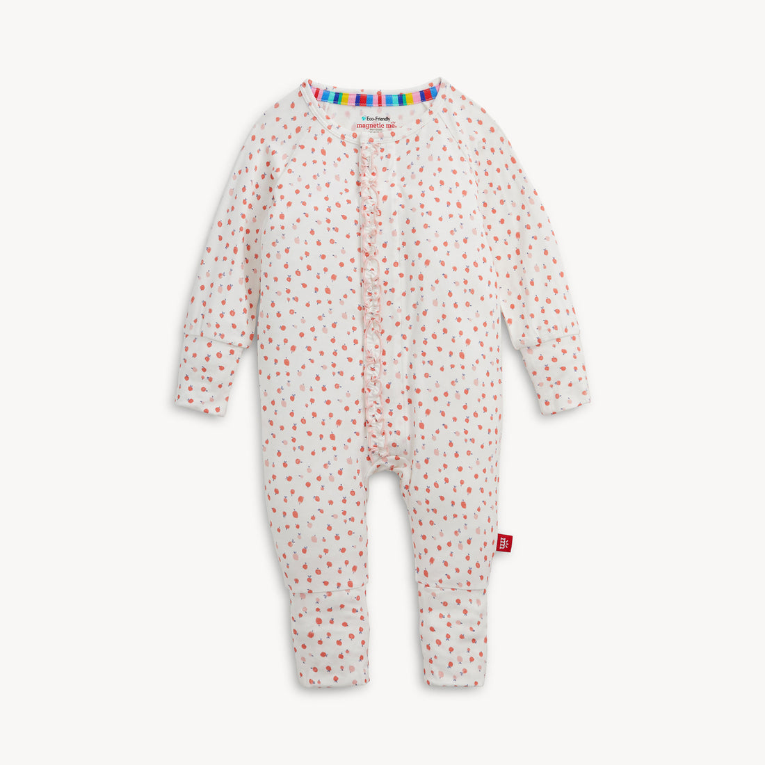 Apple Blossom Magnetic Modal Ruffle Convertible Coverall