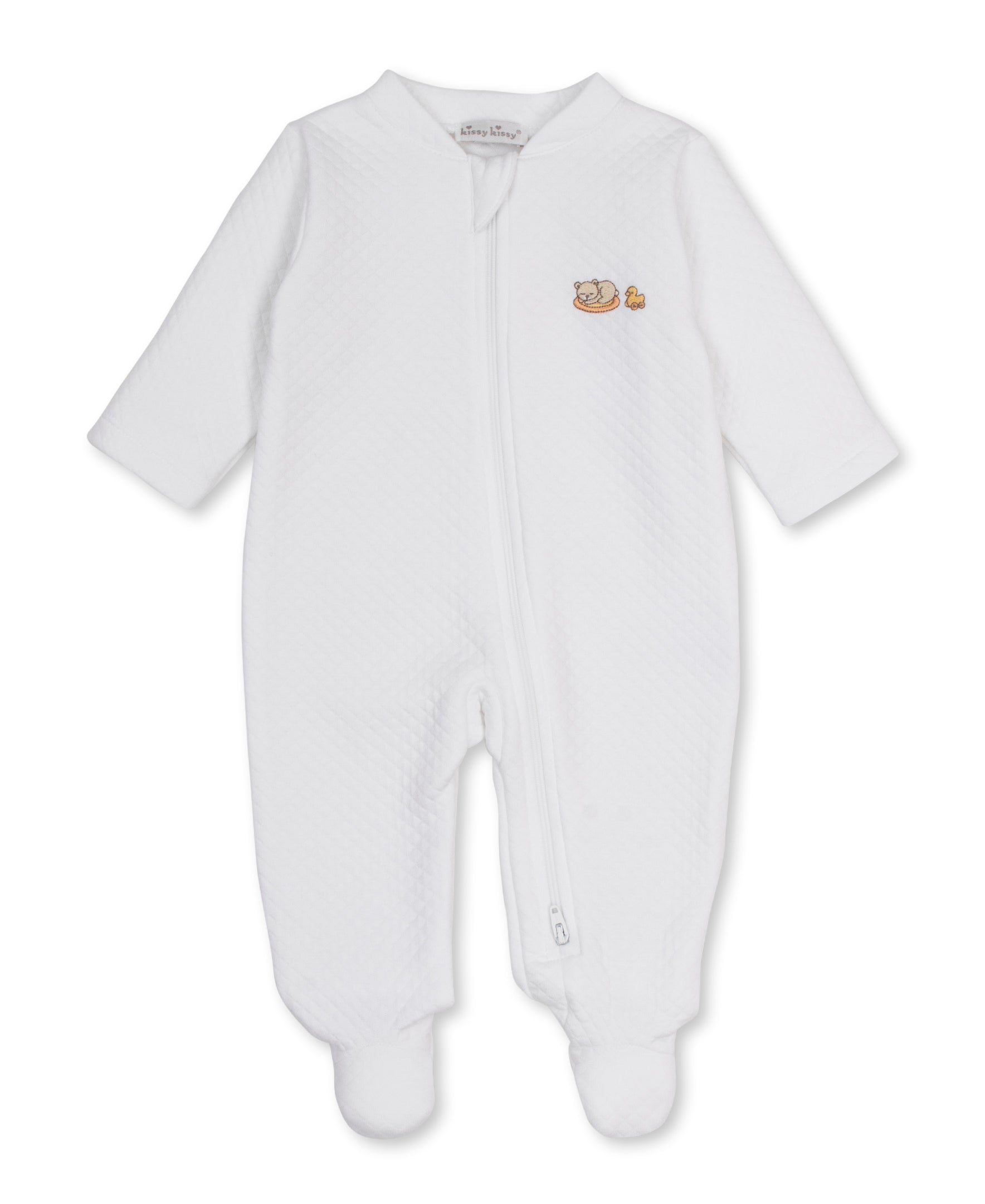 Beary Blessed Embroidered Jacquard Footie